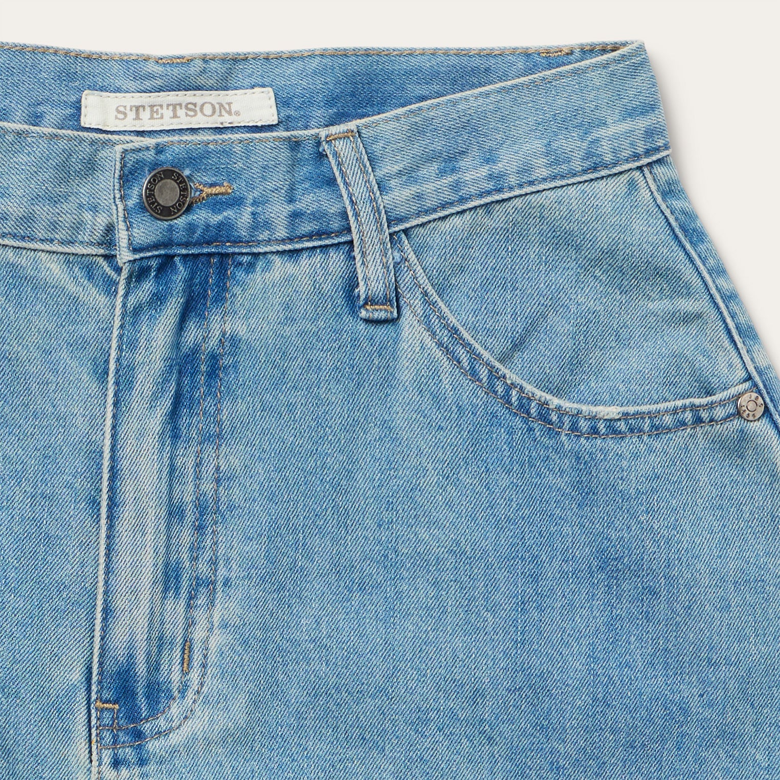 Light Wash Denim Skirt - Image 6