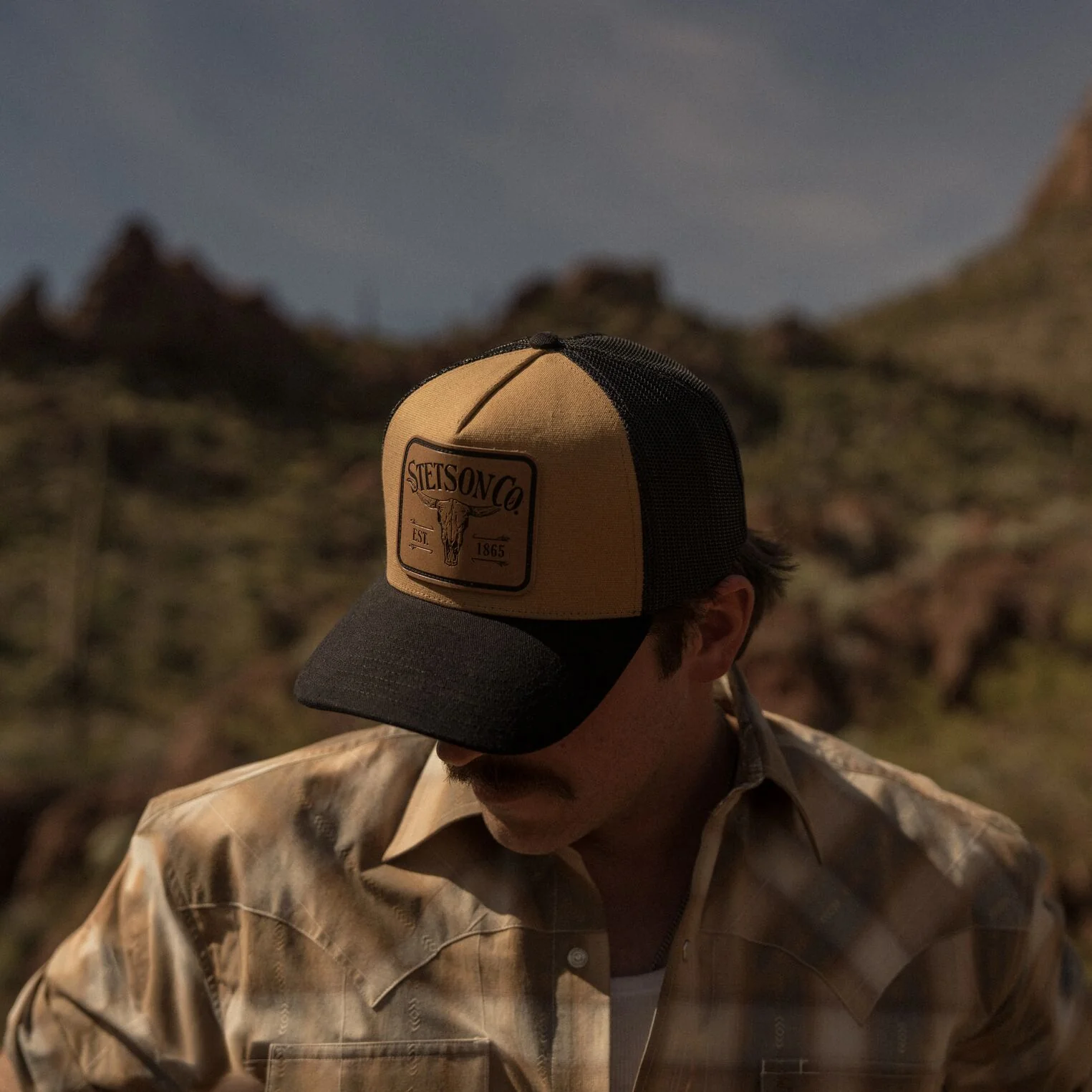 Longhorn Patch Trucker Hat - Image 2