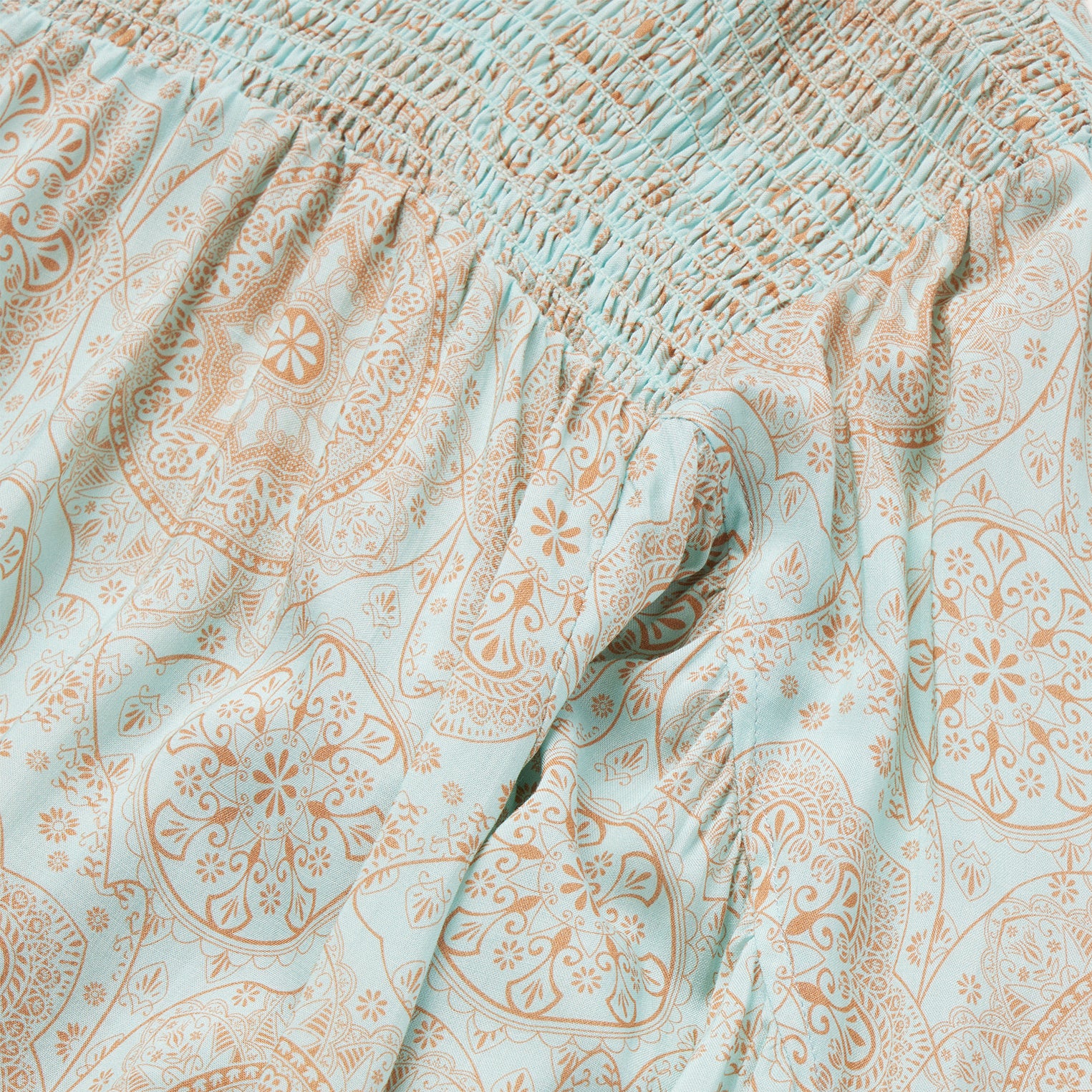 Mandala Print Peasant Blouse - Image 4