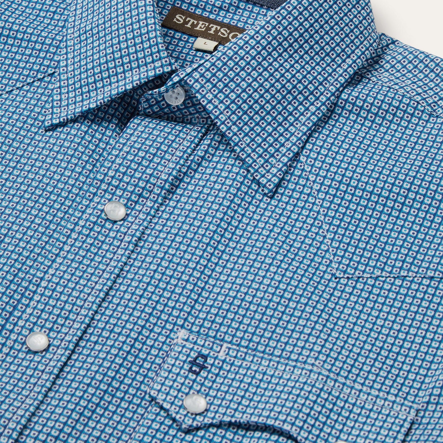 Micro Print Western Shirt - Image 4