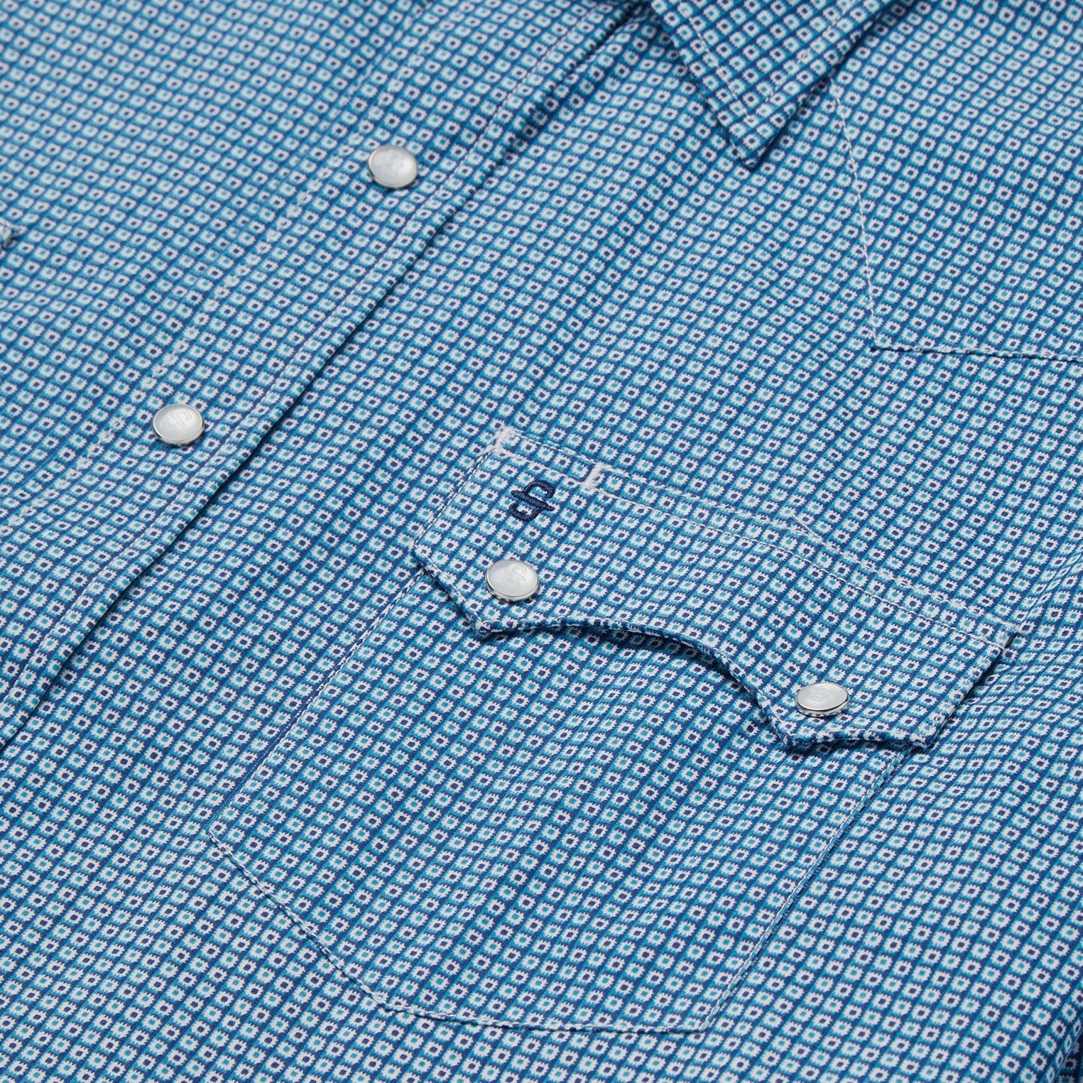 Micro Print Western Shirt - Image 5