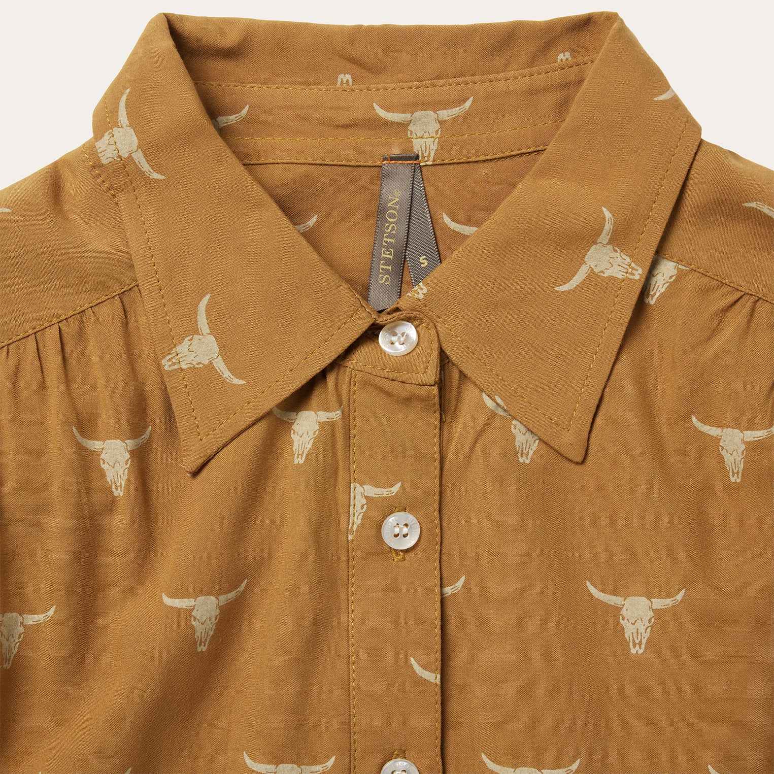Mojave Longhorn Print Poet Blouse - Image 3
