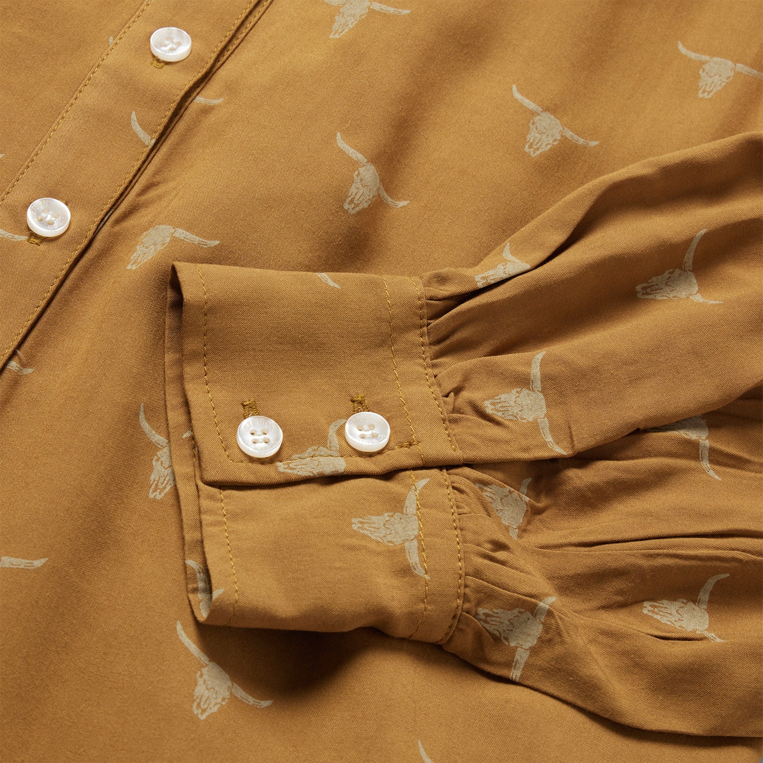 Mojave Longhorn Print Poet Blouse - Image 4
