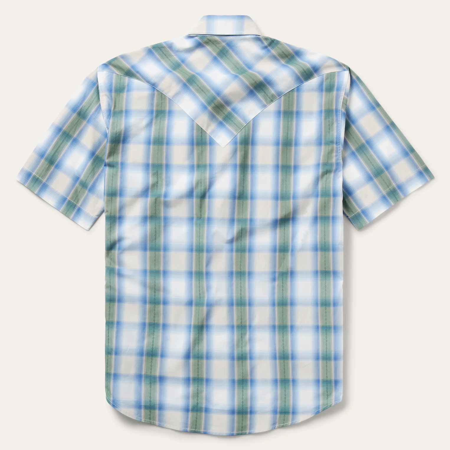 Moss Plaid Short-Sleeve Western Shirt - Image 3