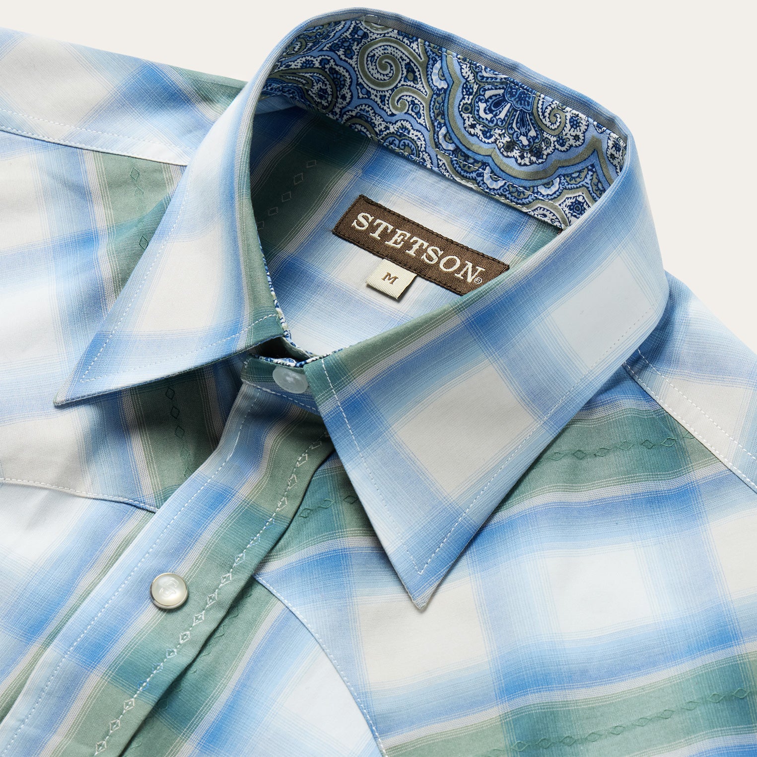 Moss Plaid Short-Sleeve Western Shirt - Image 4