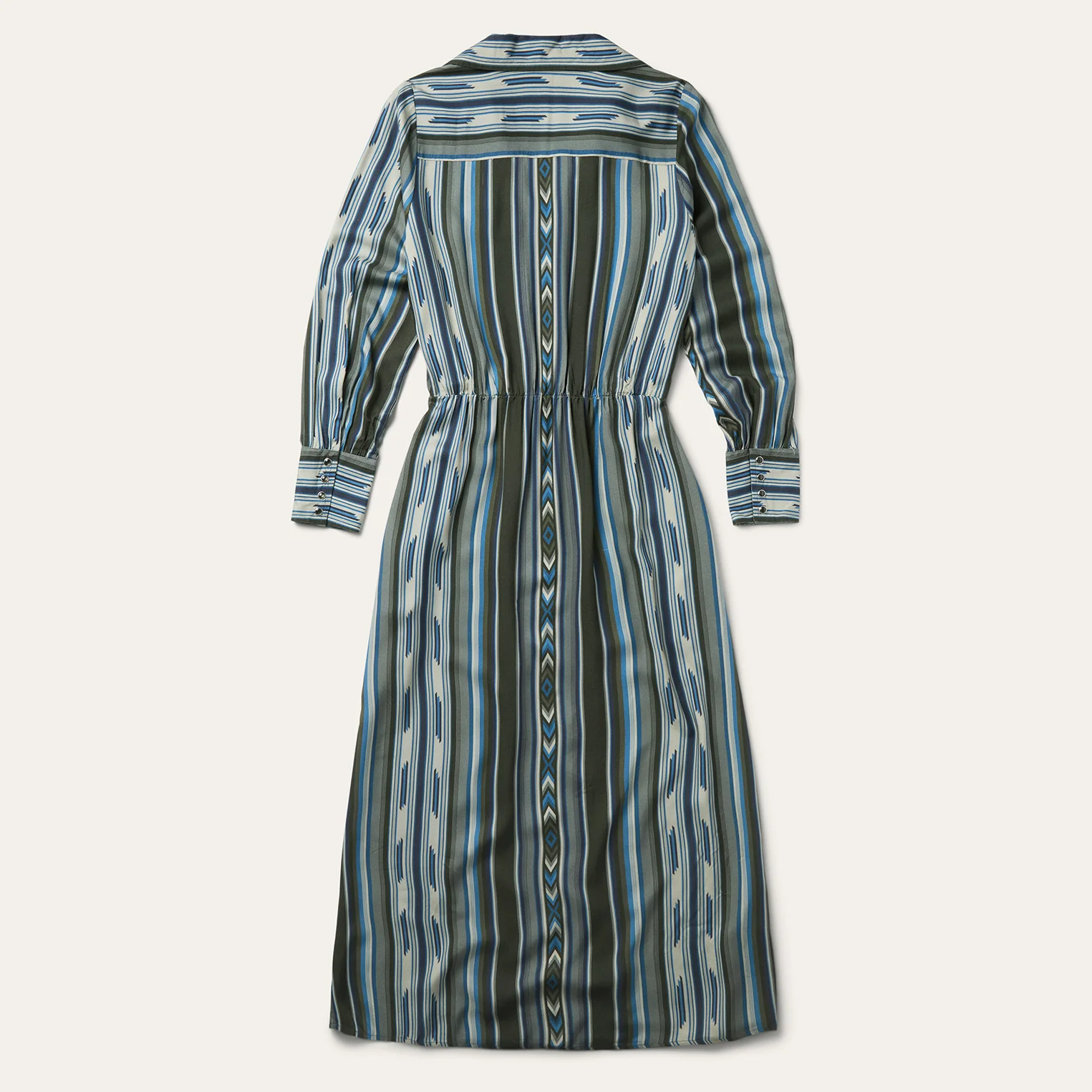 Olive Serape Print Western Dress - Image 2