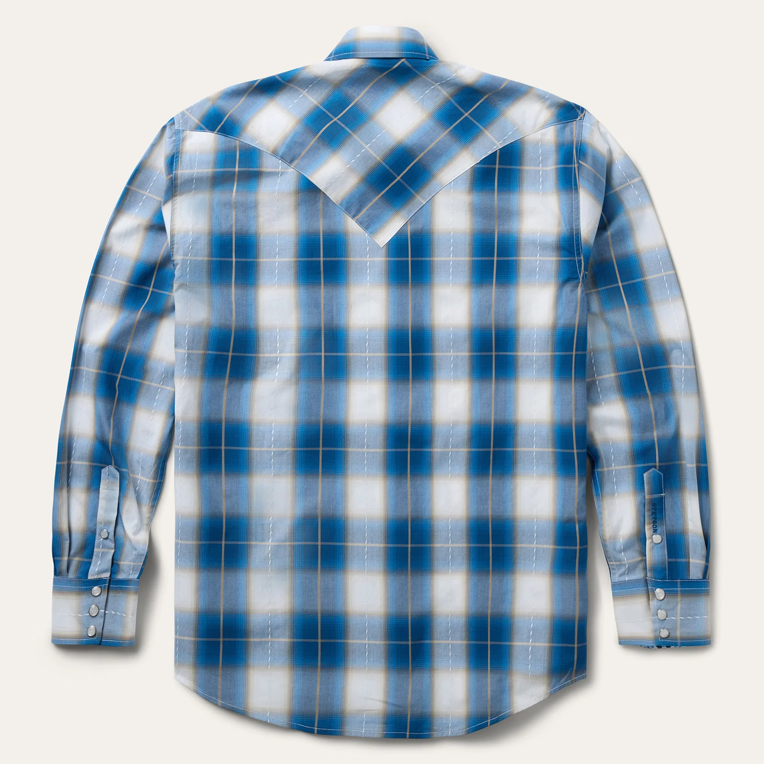 Ombre Plaid Western Shirt - Image 4