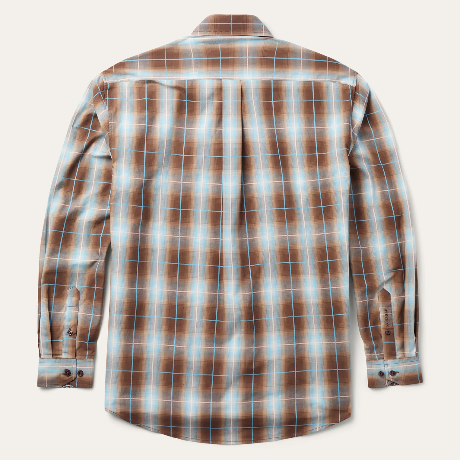 Ombre Plaid Western Shirt - Image 2
