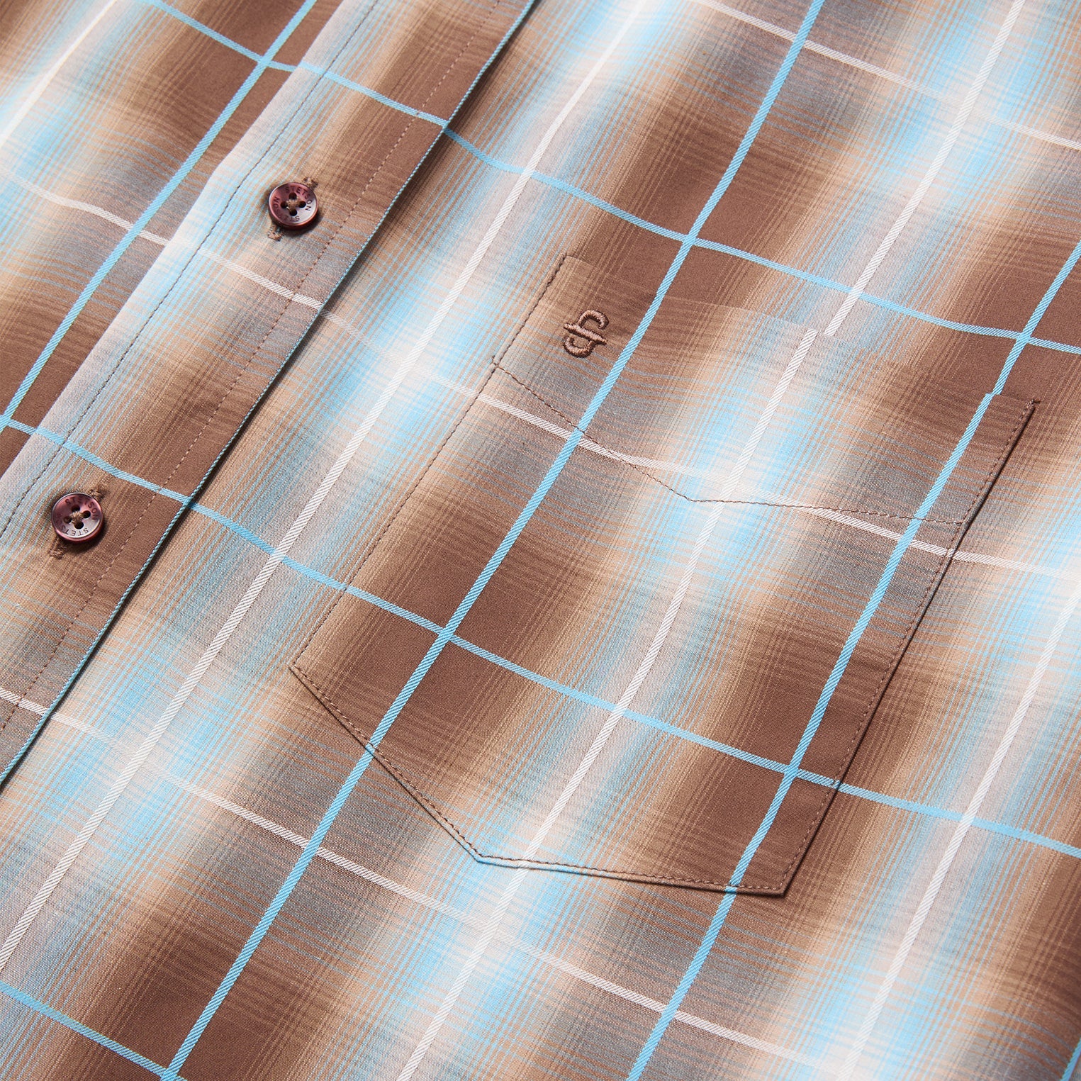 Ombre Plaid Western Shirt - Image 4