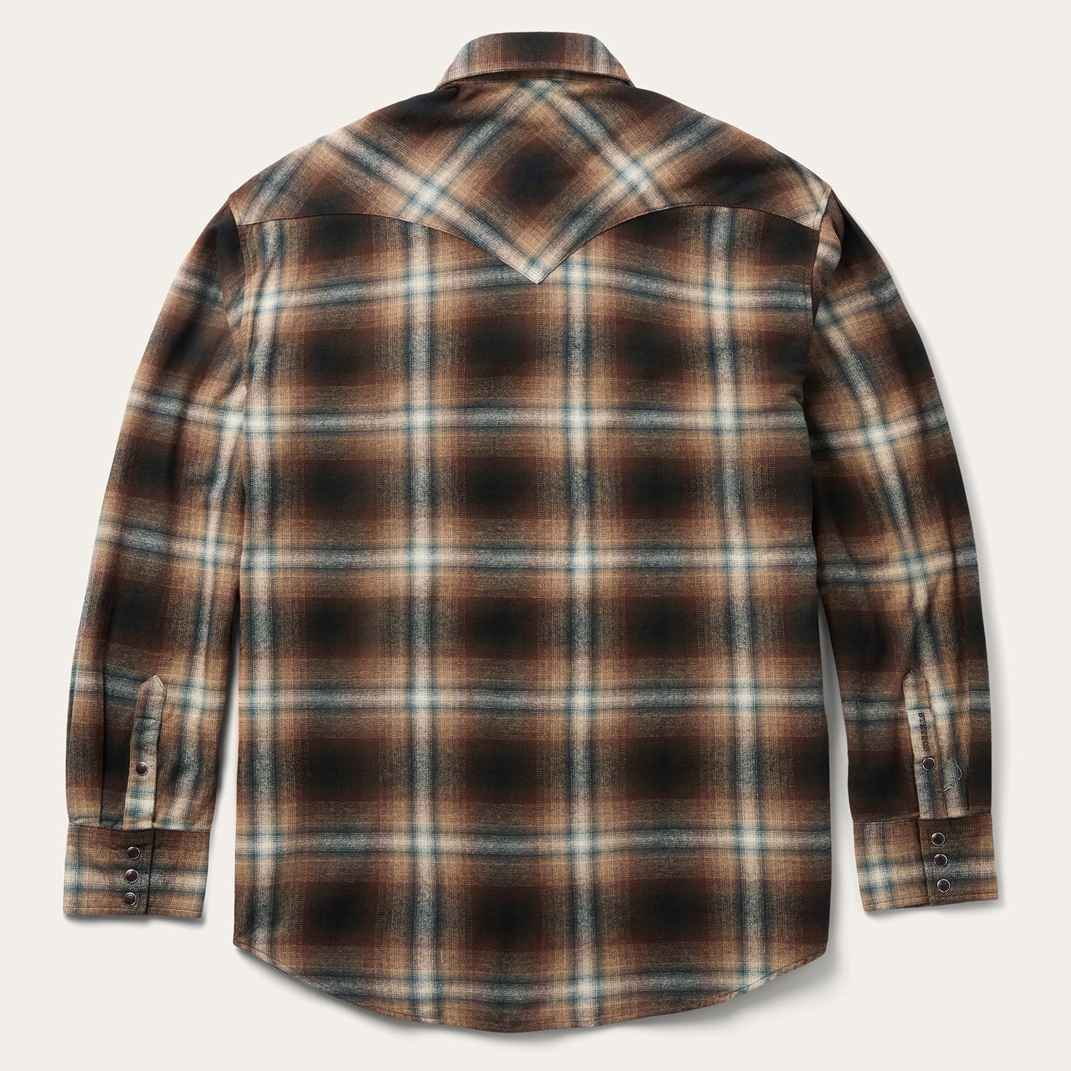 Ombre Plaid Western Shirt - Image 4