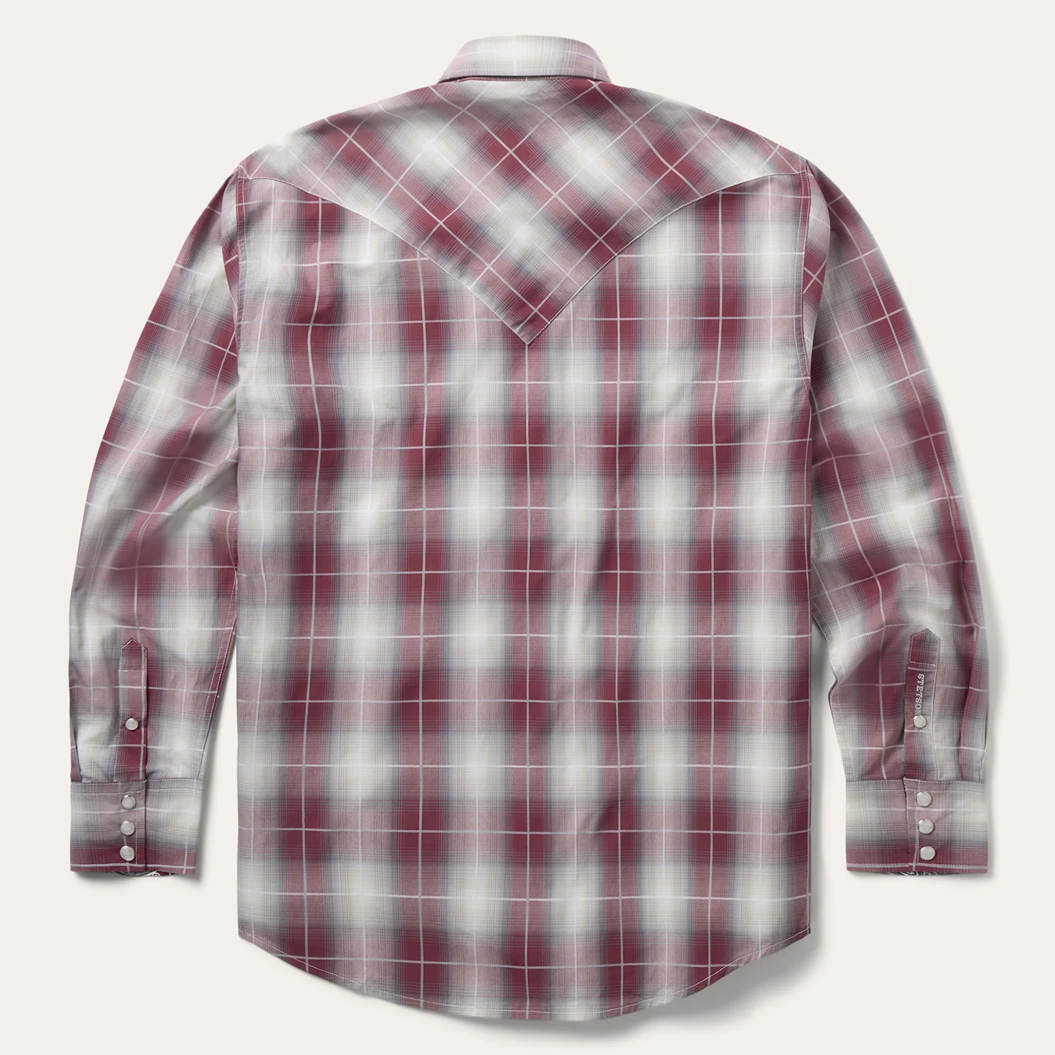 Ombre Plaid Western Shirt - Image 4