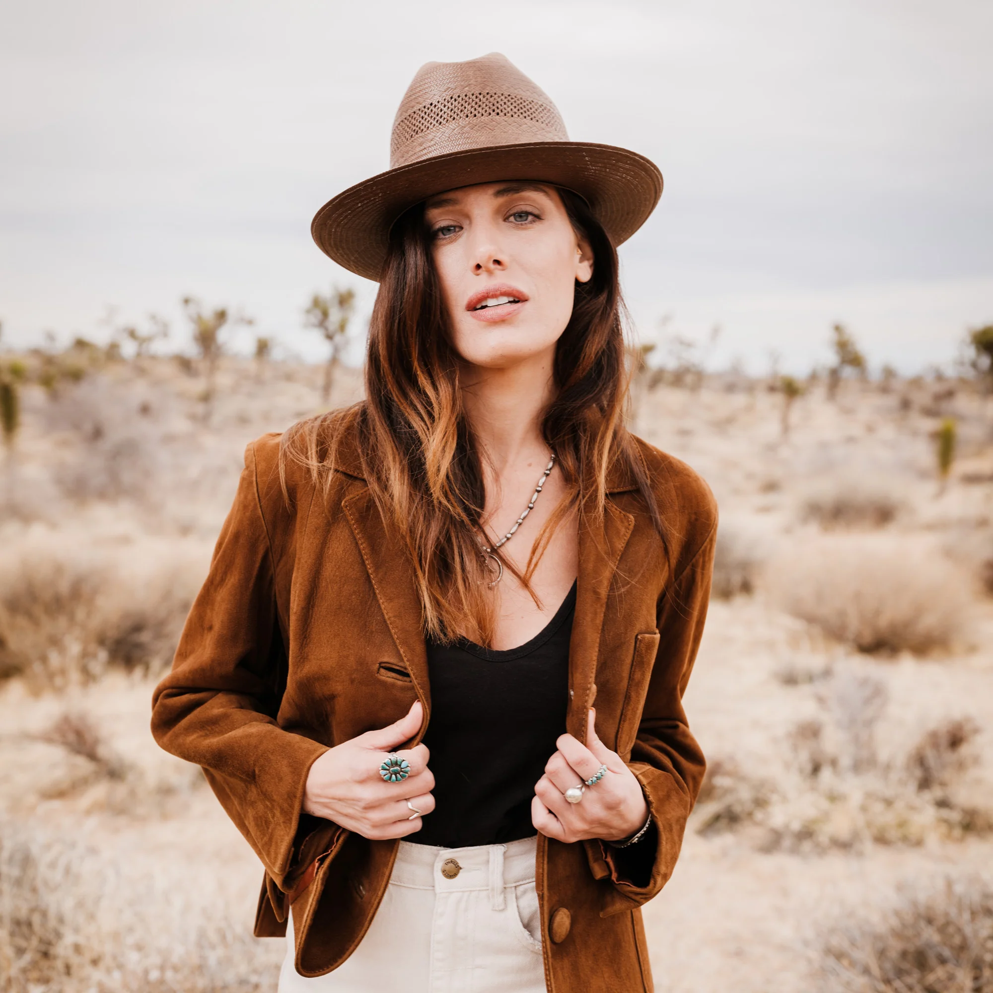 Open Road Vented Straw Cowboy Hat - Image 4