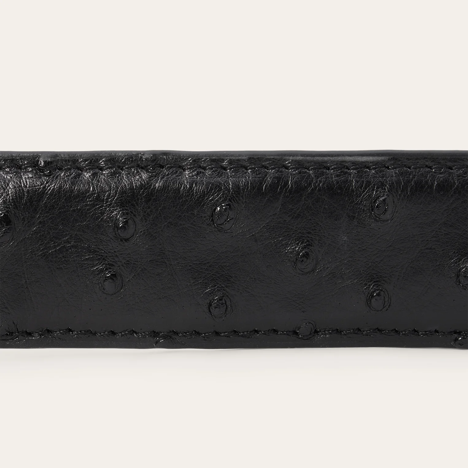 Ostrich Western Tab Belt - 1 1/4" Width - Image 6