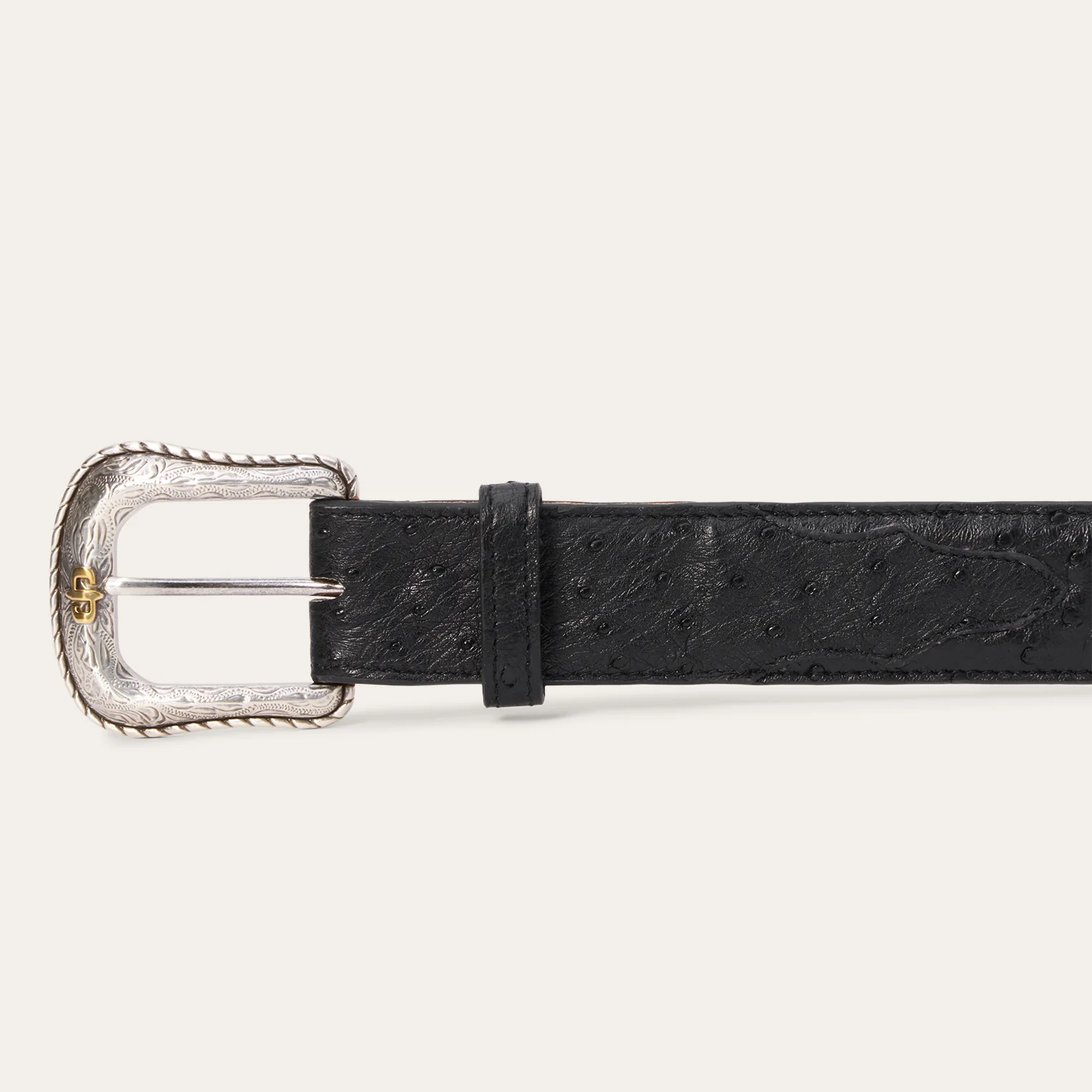 Ostrich Western Tab Belt - Image 3