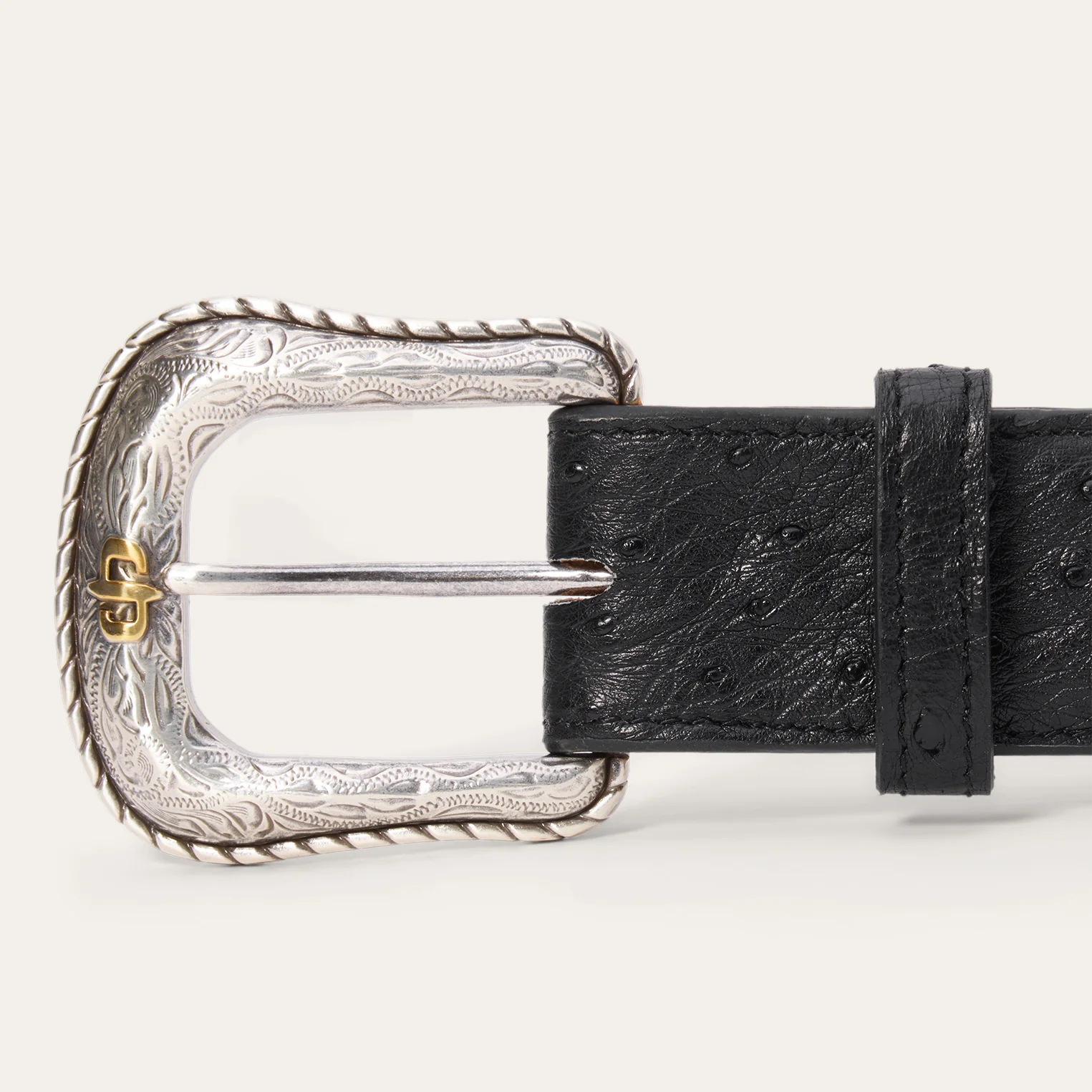 Ostrich Western Tab Belt - Image 5