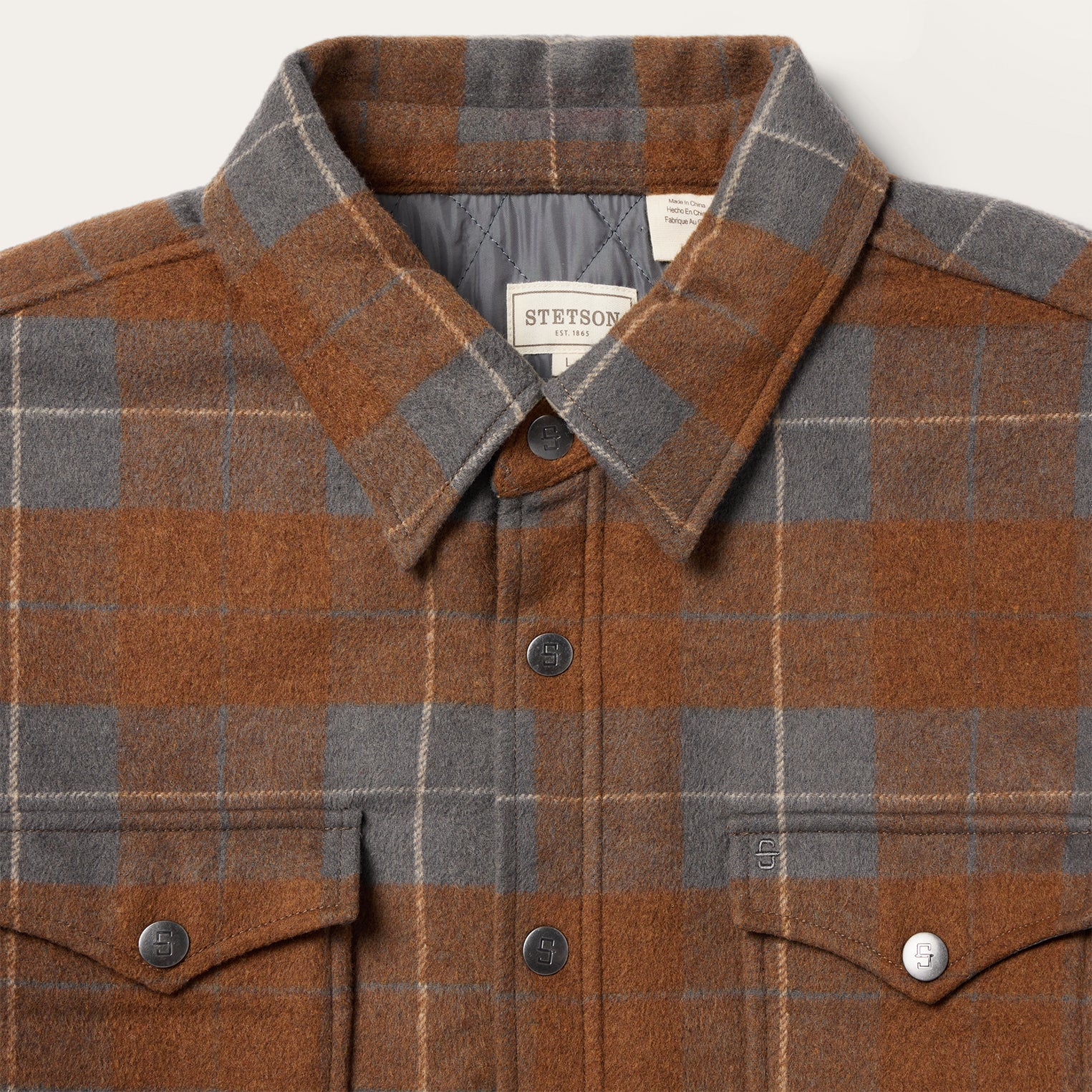 Plaid Western Shirt Jacket - Image 3