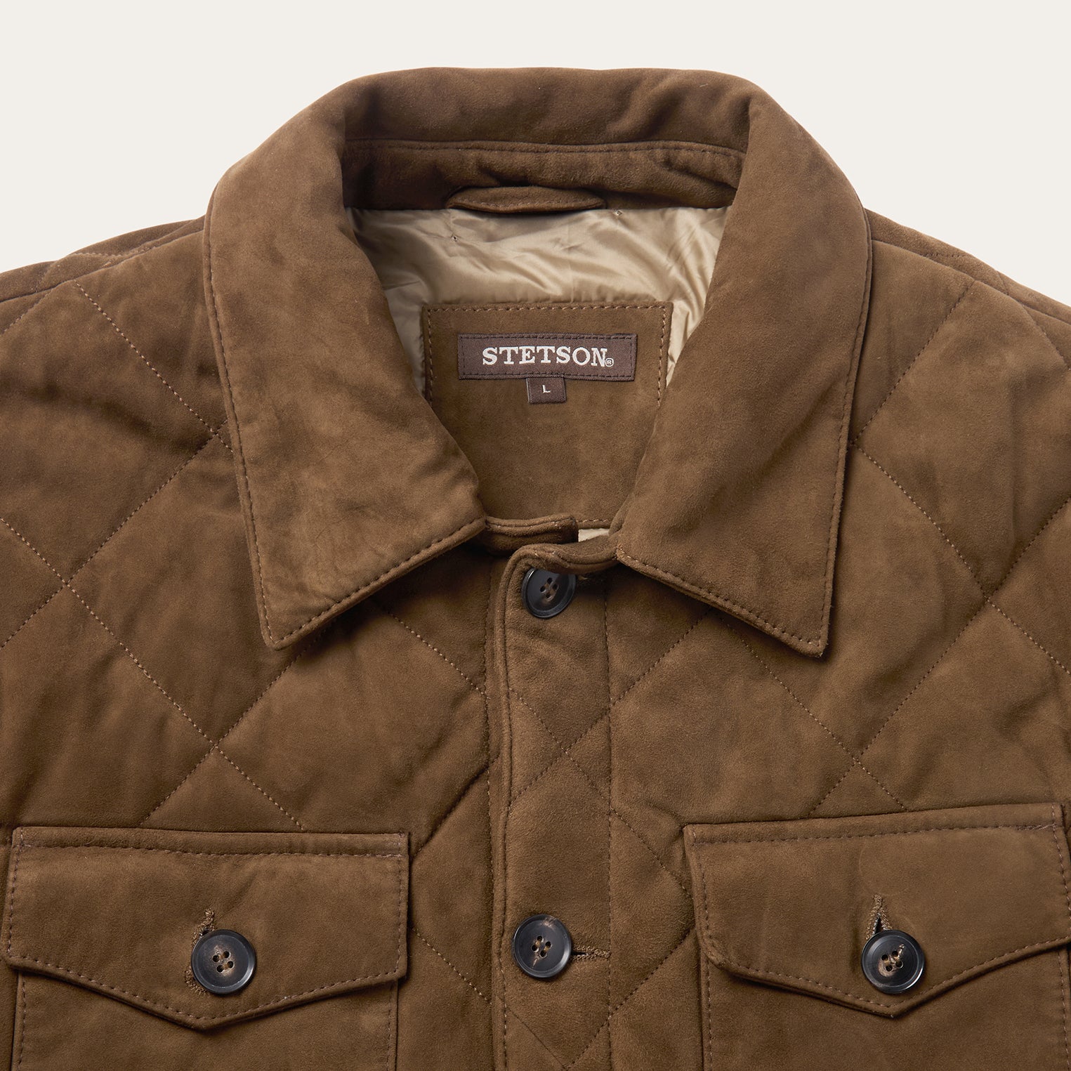 Quilted Suede Jacket - Image 5