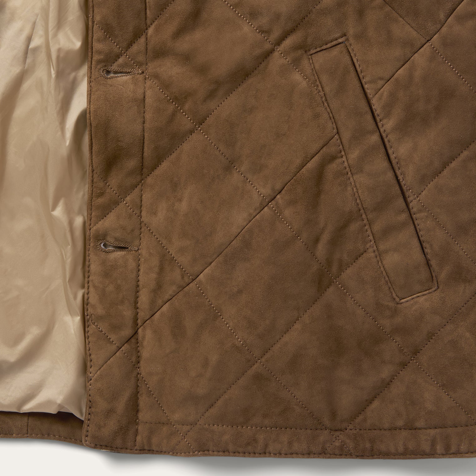 Quilted Suede Jacket - Image 6