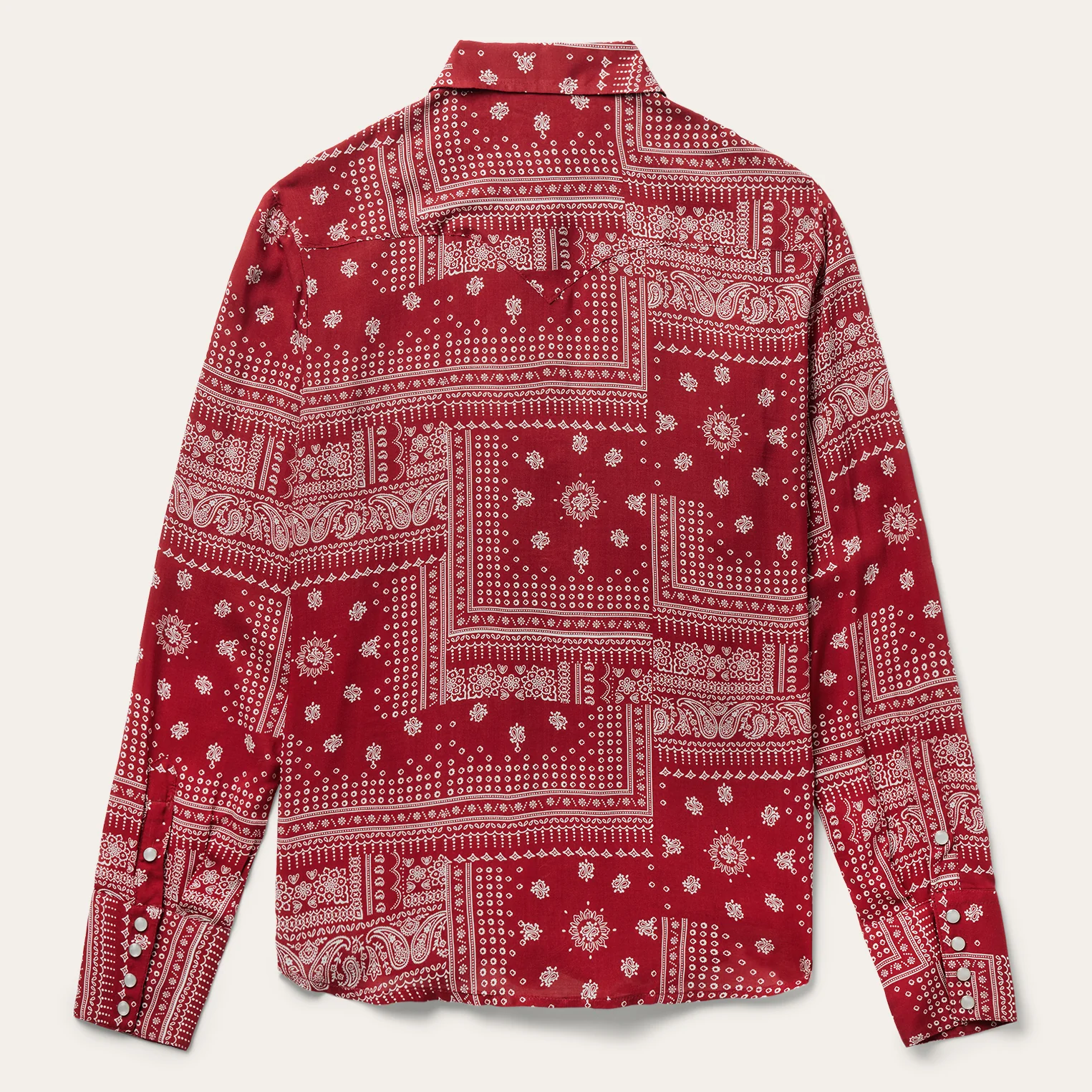 Red Bandana Patchwork Shirt - Image 2