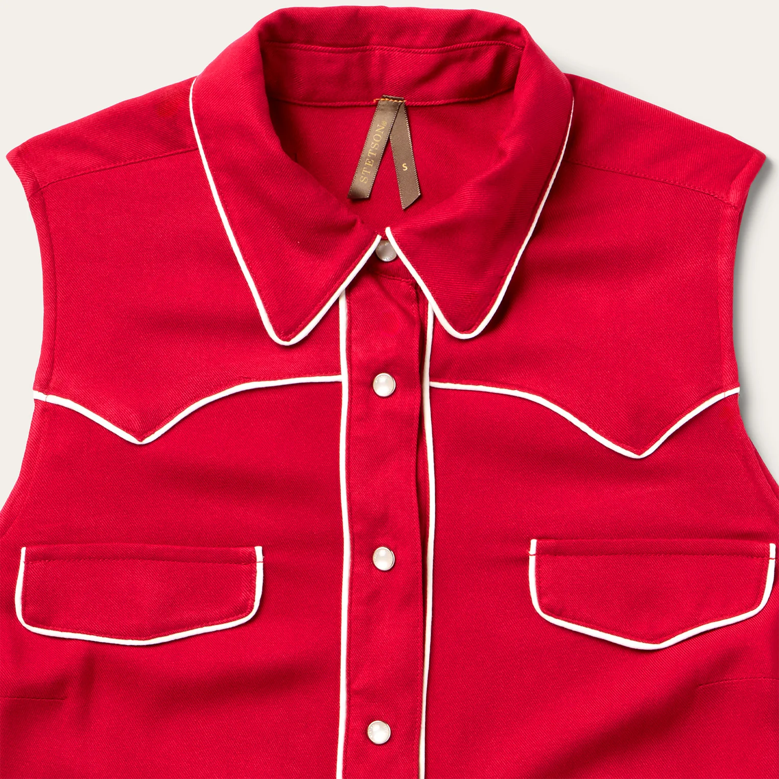 Sleeveless Retro Western Shirt - Image 3