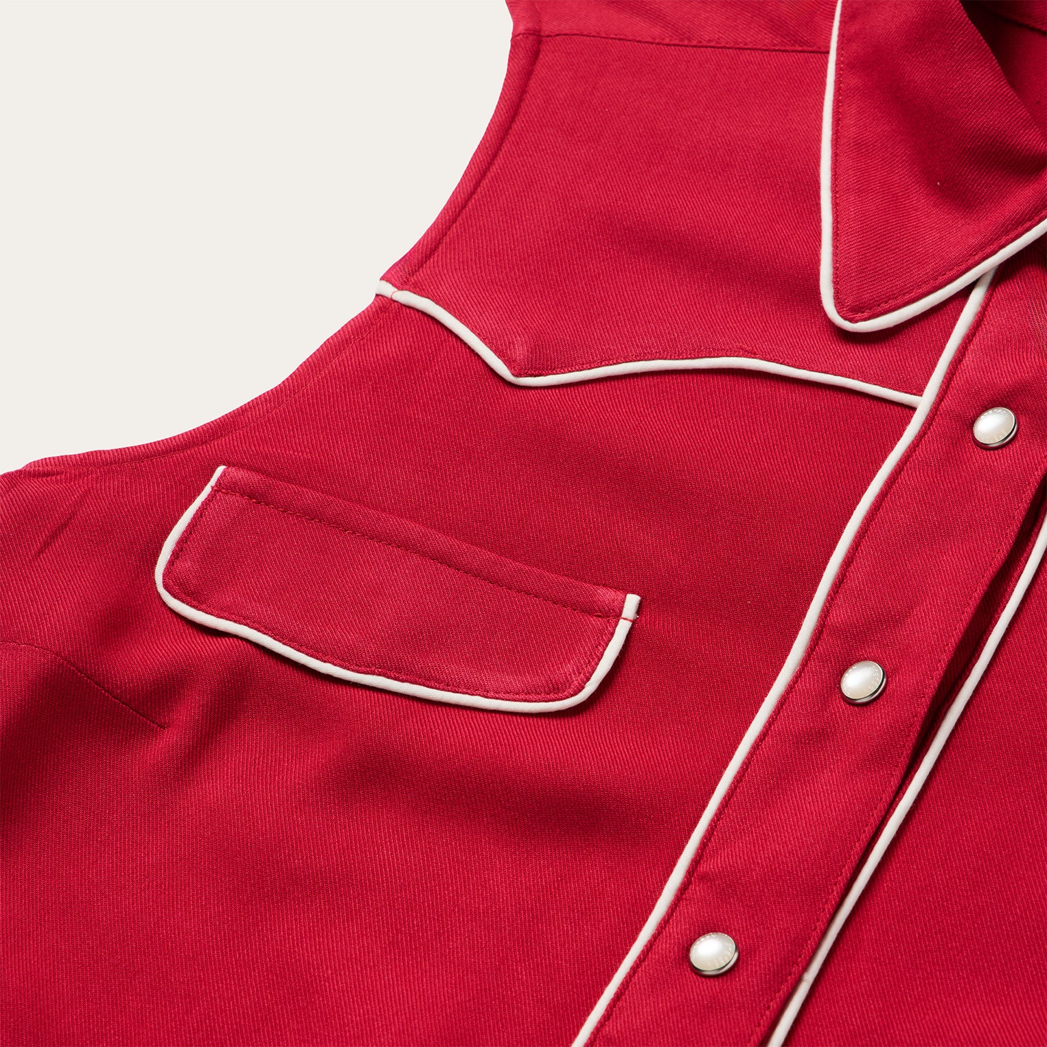 Sleeveless Retro Western Shirt - Image 4