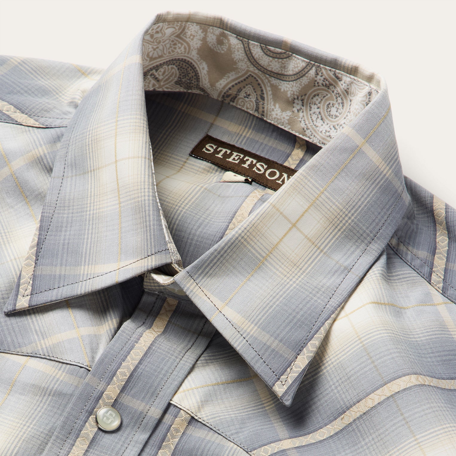 Smoke Diamonds Plaid Western Shirt - Image 3