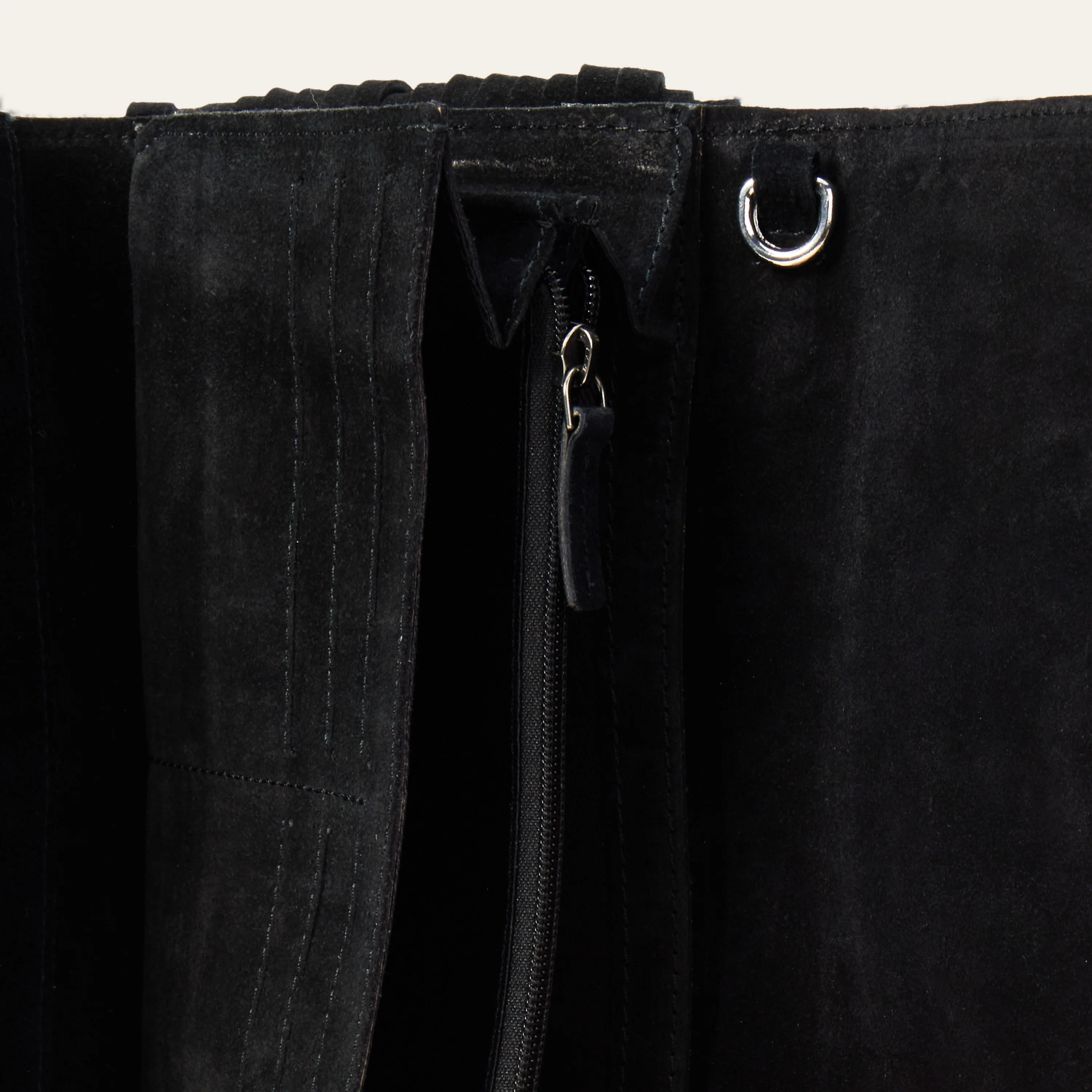 Spiral Suede Fringed Clutch - Image 7