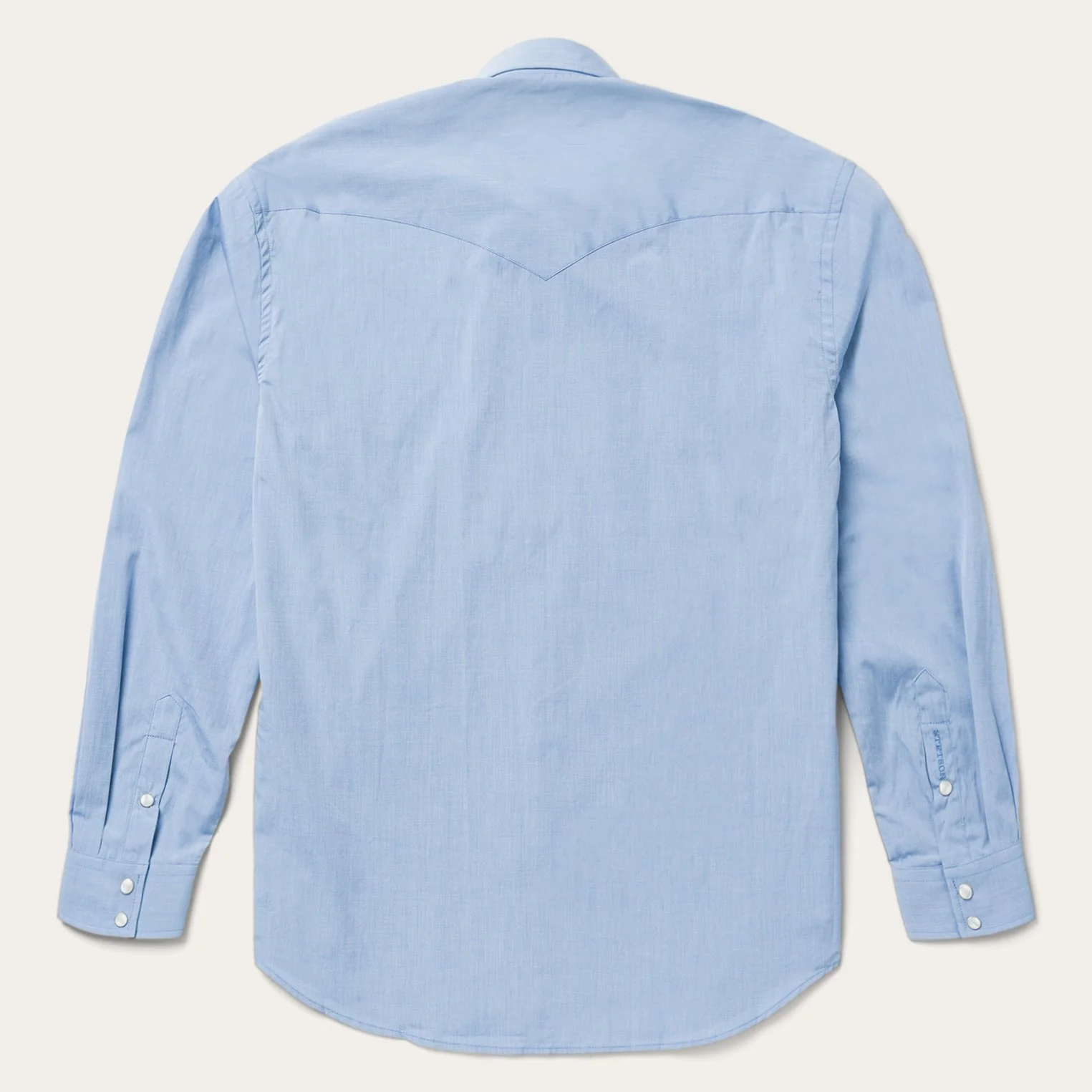 Blue End On End Solid Shirt - Image 3
