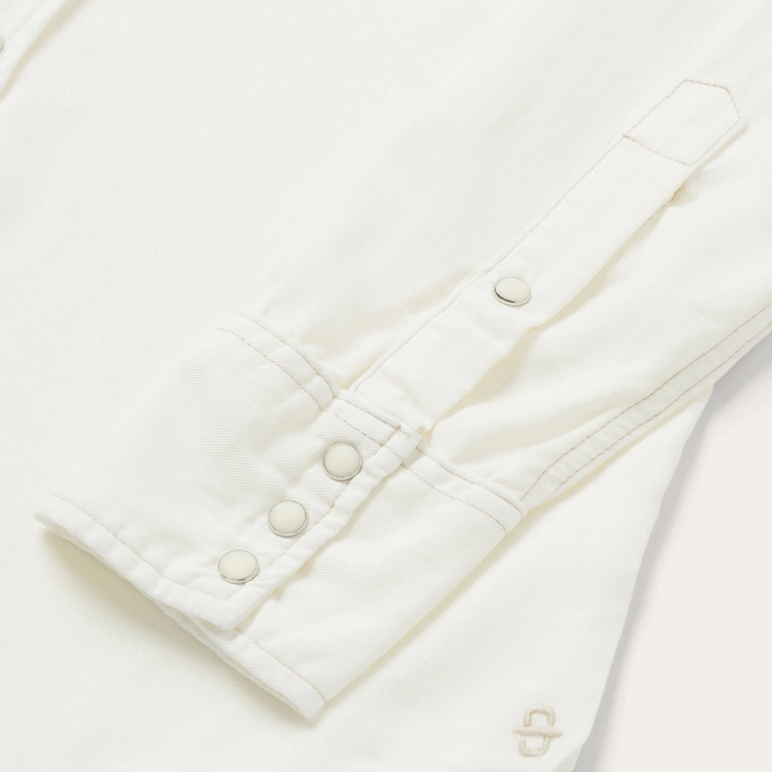 Cream Twill Shirt - Image 6
