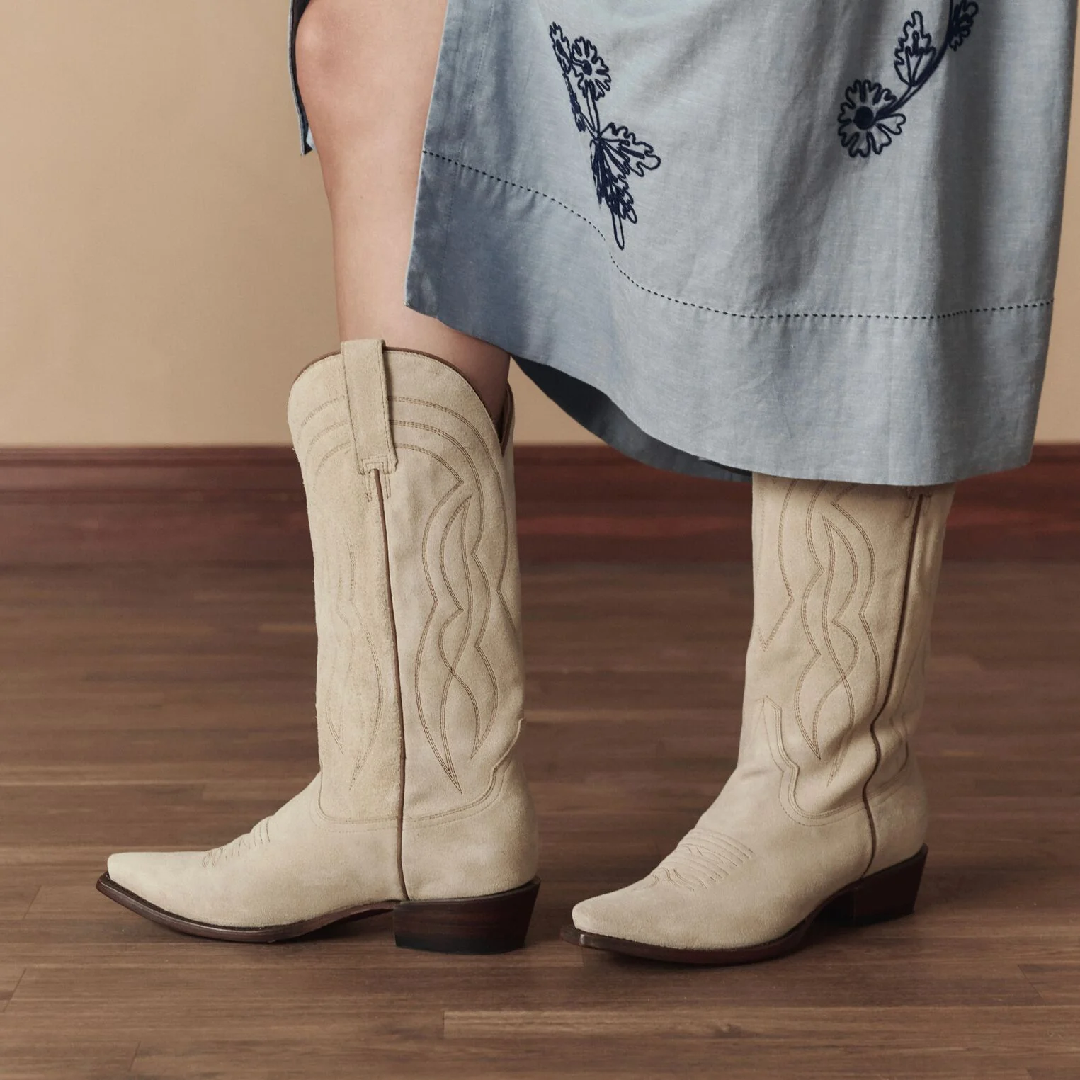 Stetson & THE GREAT. Suede Cowboy Boot - Image 2