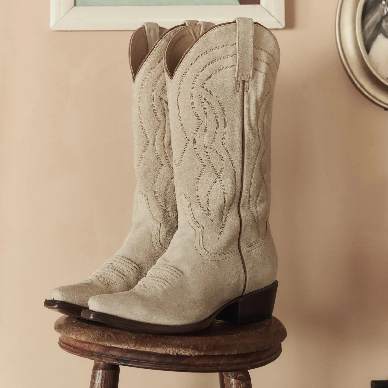 Stetson & THE GREAT. Suede Cowboy Boot - Image 3
