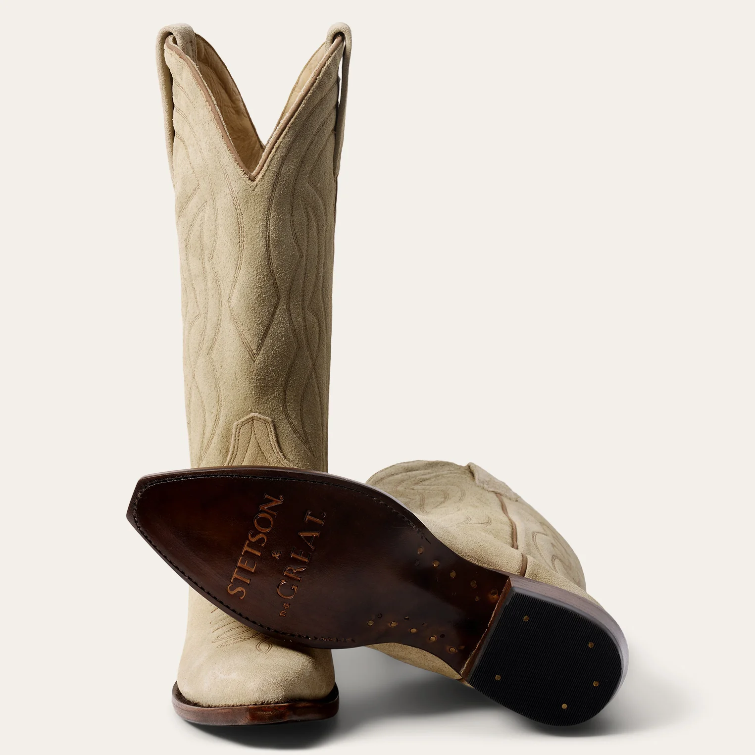 Stetson & THE GREAT. Suede Cowboy Boot - Image 9