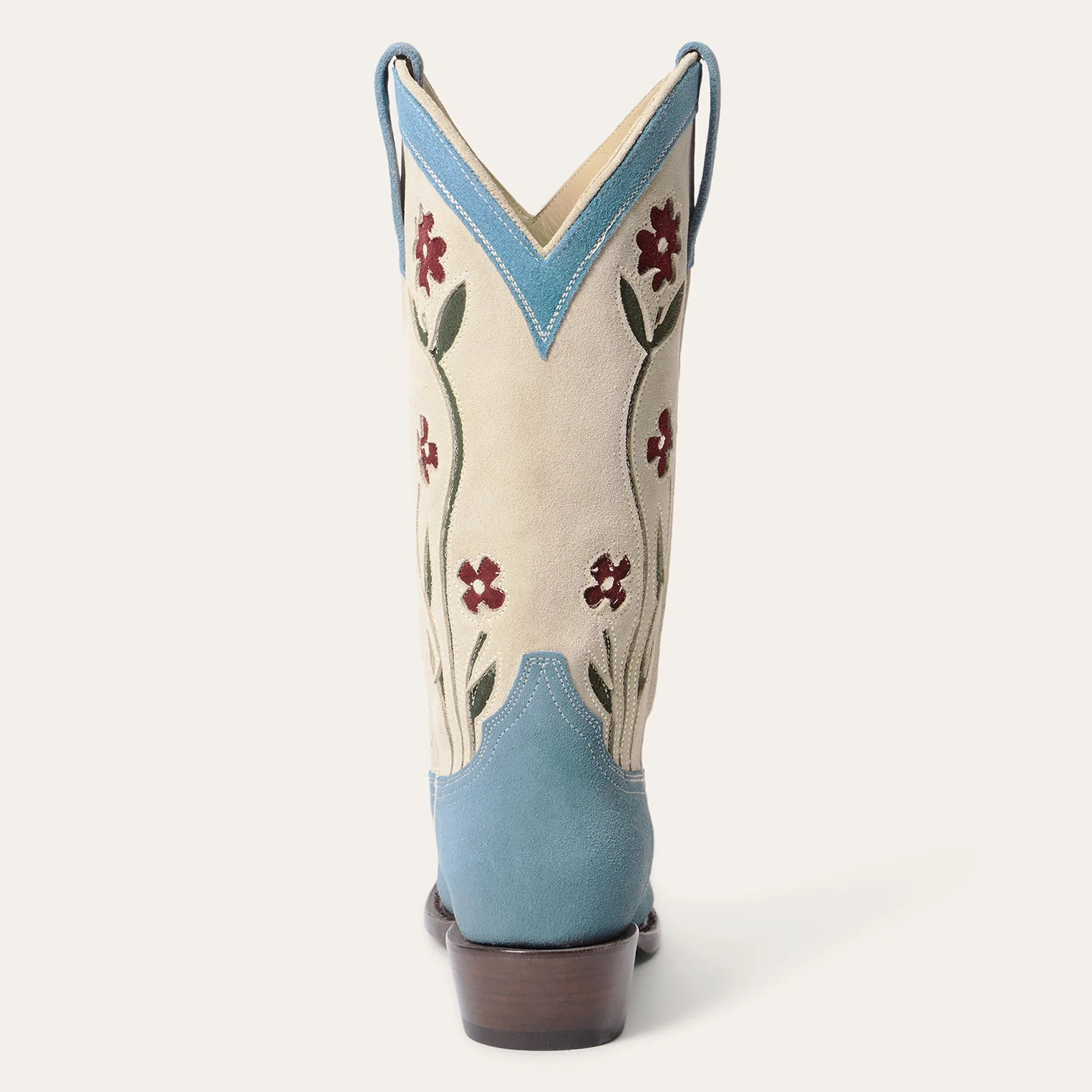 Stetson & THE GREAT. Suede Floral Cowboy Boot - Image 6