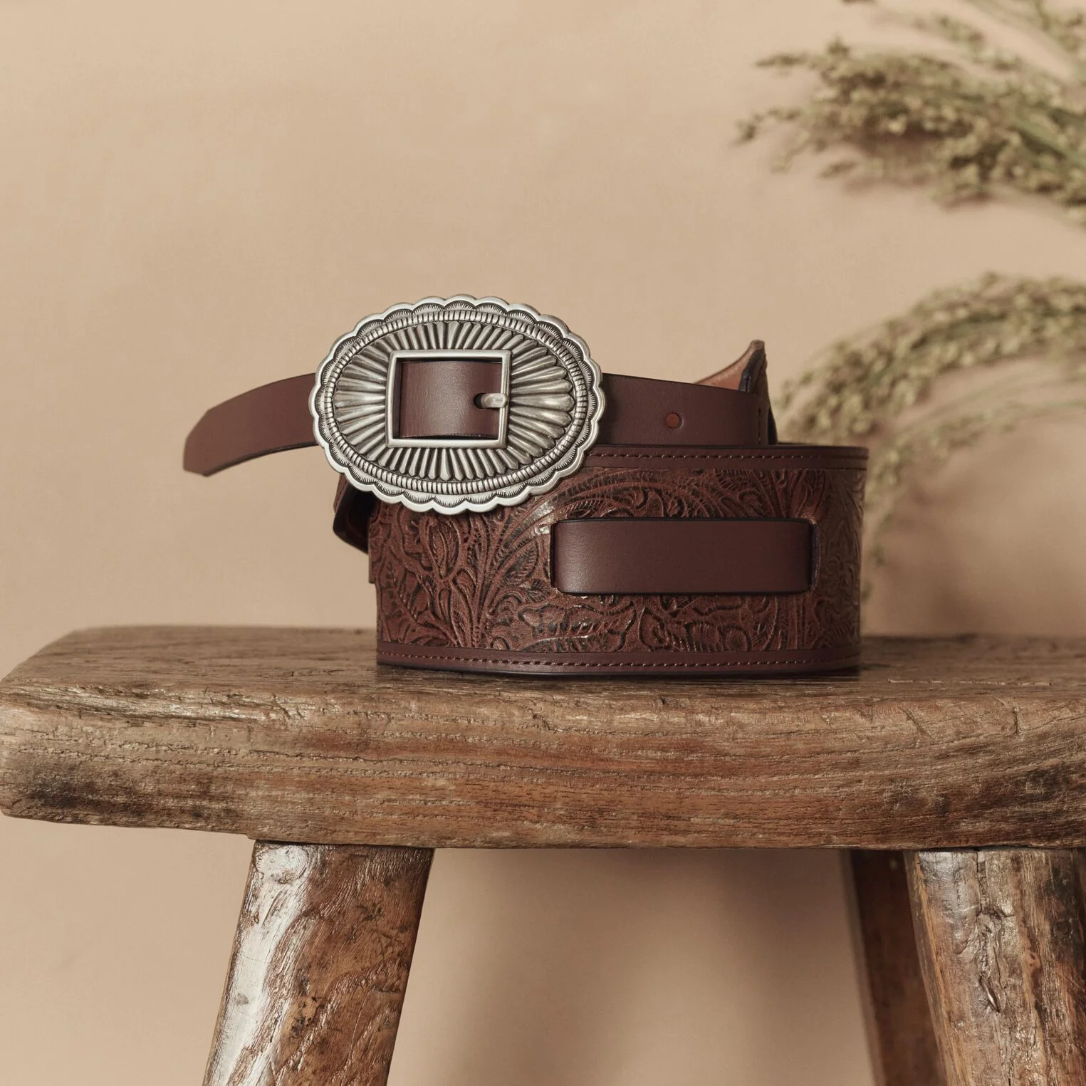 Stetson & THE GREAT. Tooled Waist Belt - Image 2