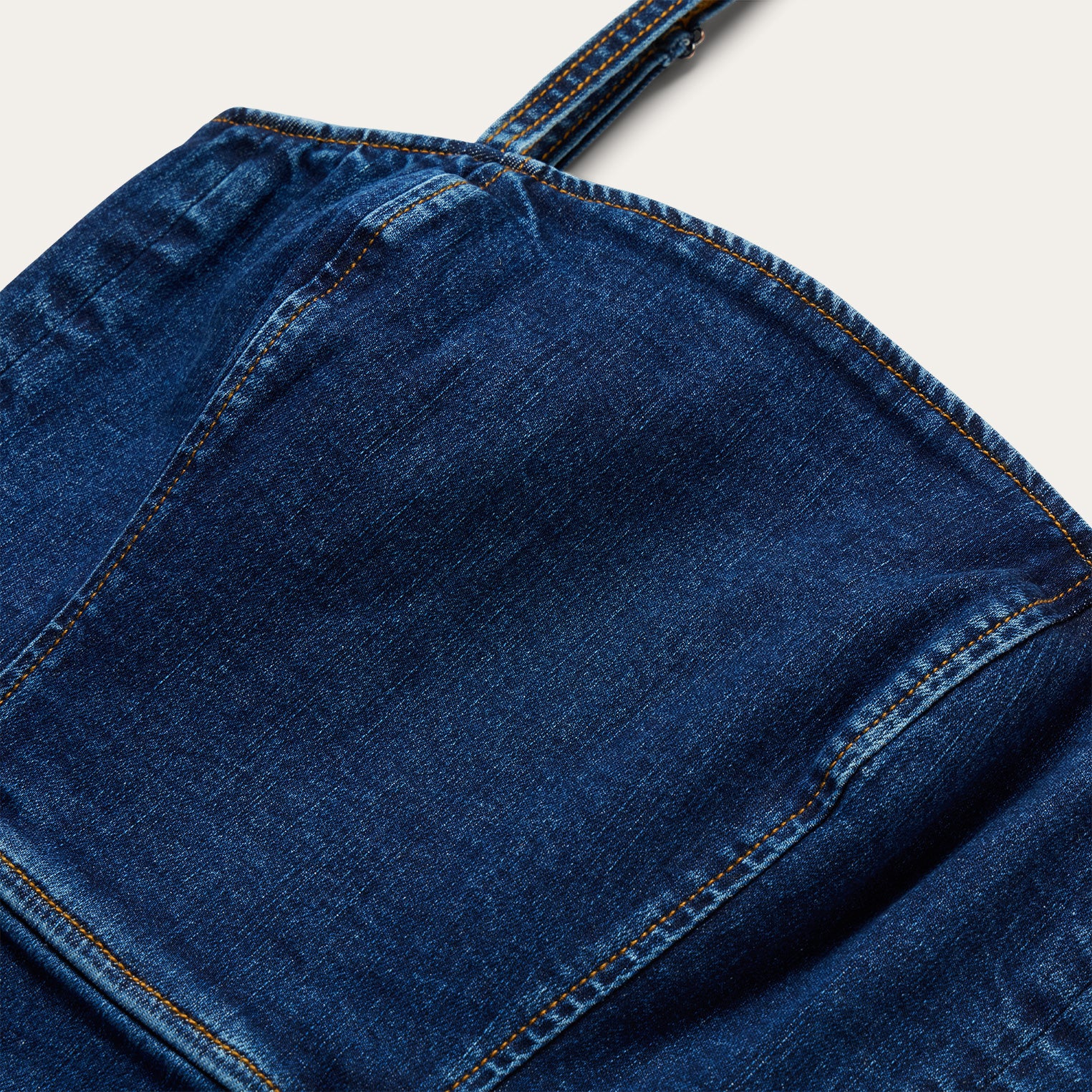 Stretch Denim Fitted Dress - Image 3