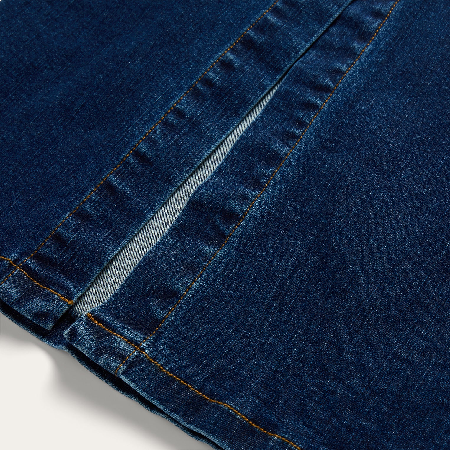 Stretch Denim Fitted Dress - Image 4