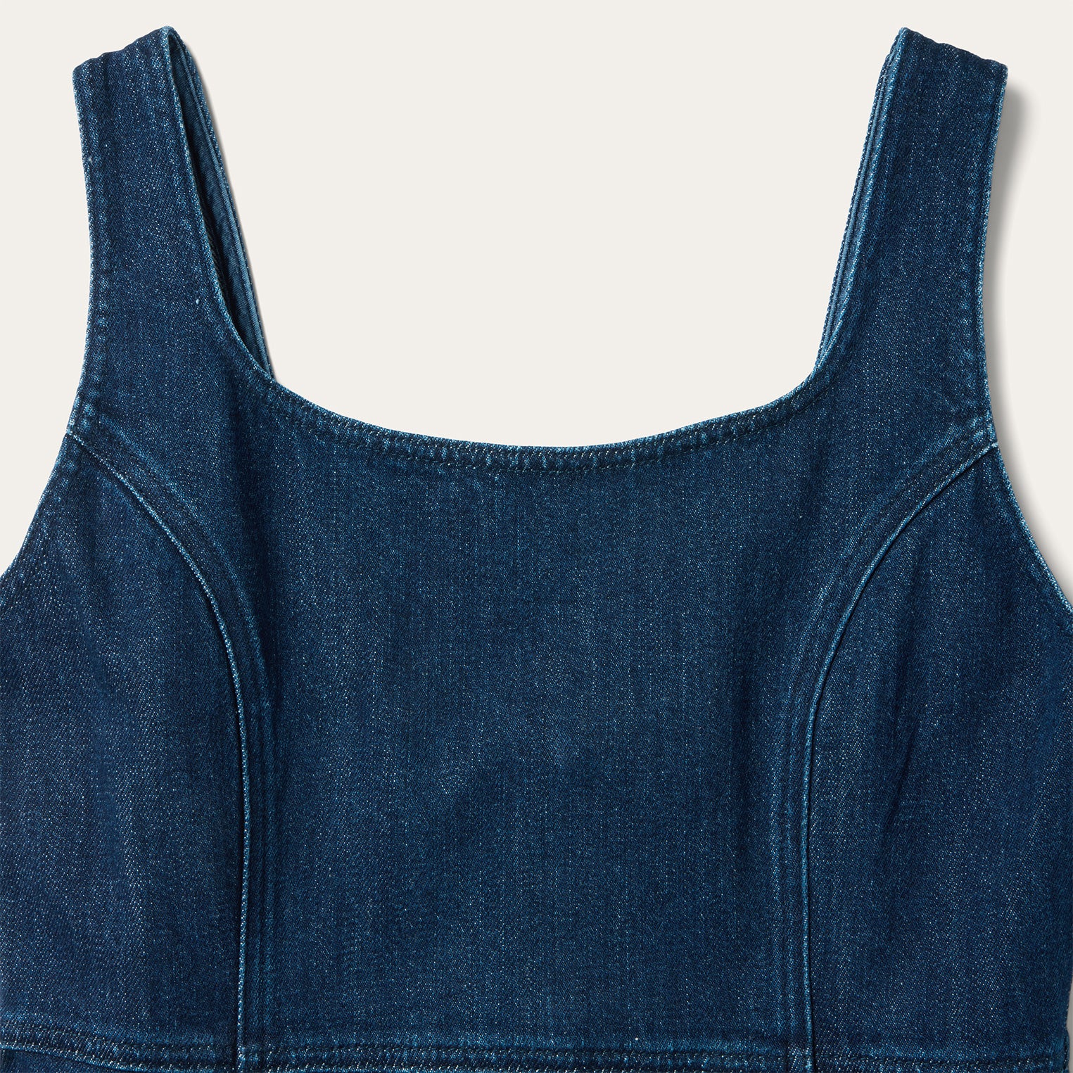 Stretch Denim Tank Dress - Image 3