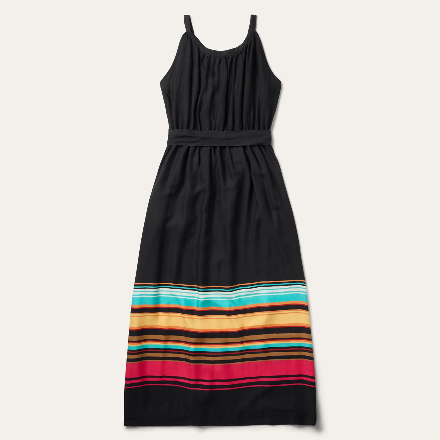 Stripe Border Sleeveless Dress - Image 2