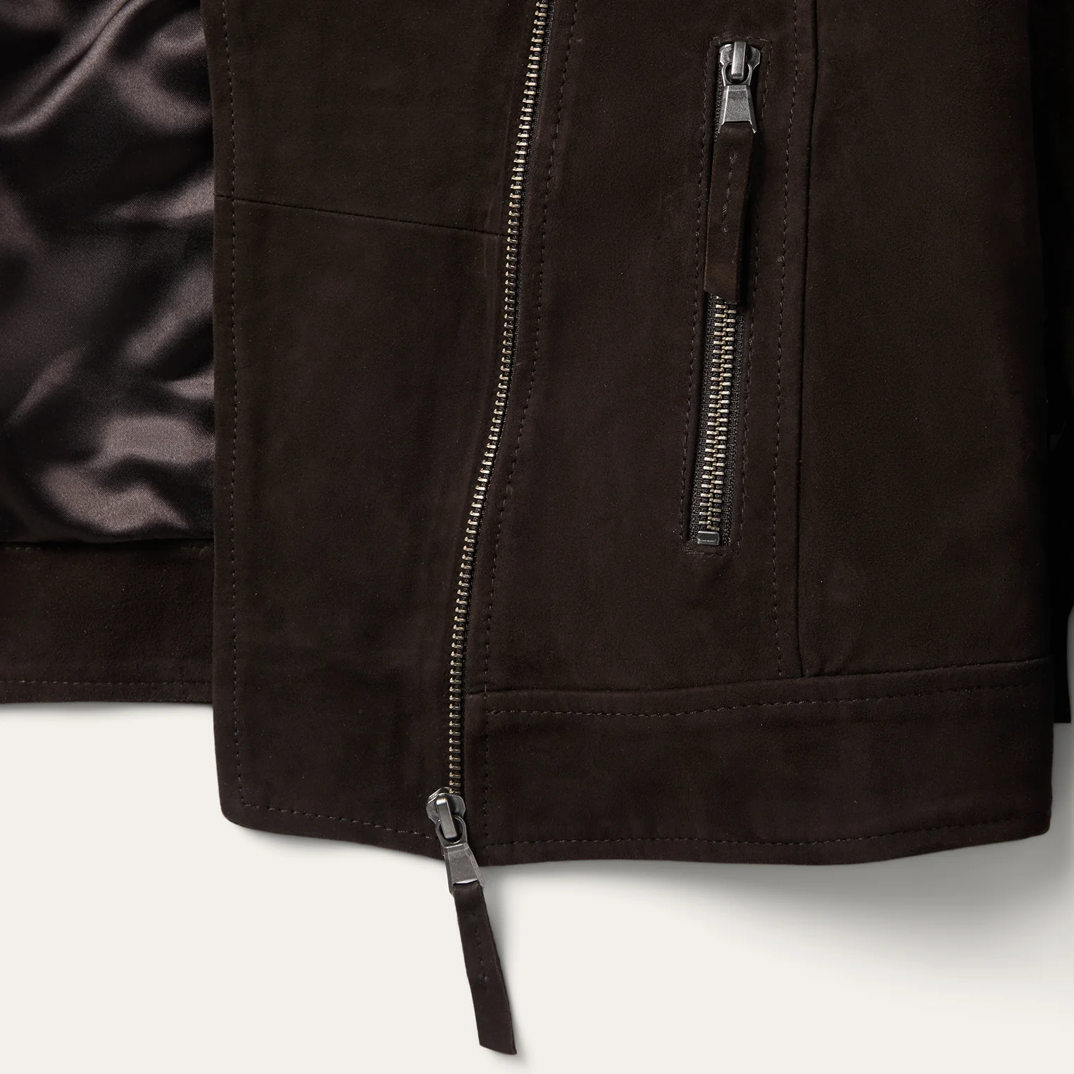 Suede Fringe Motorcycle Jacket - Image 5
