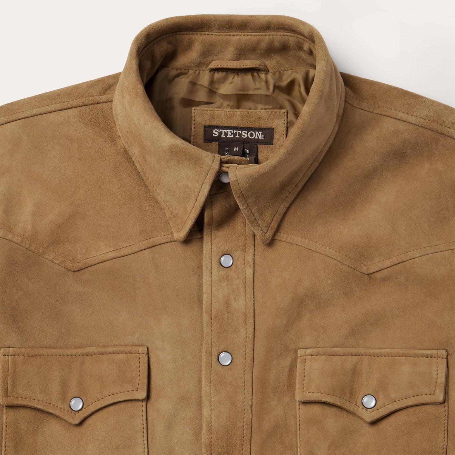 Suede Leather Shirt Jacket - Image 2
