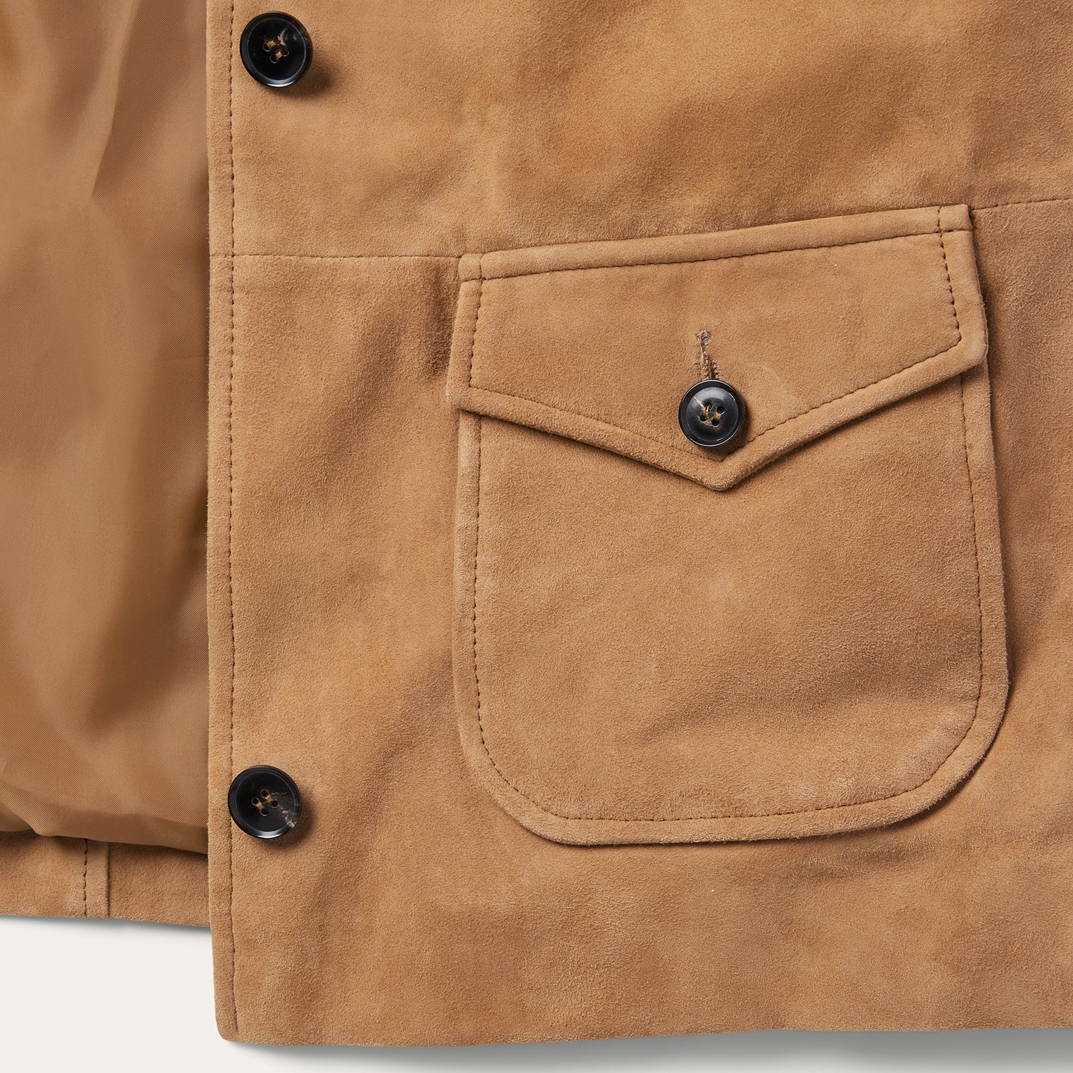 Suede Shearling Cropped Jacket - Image 4