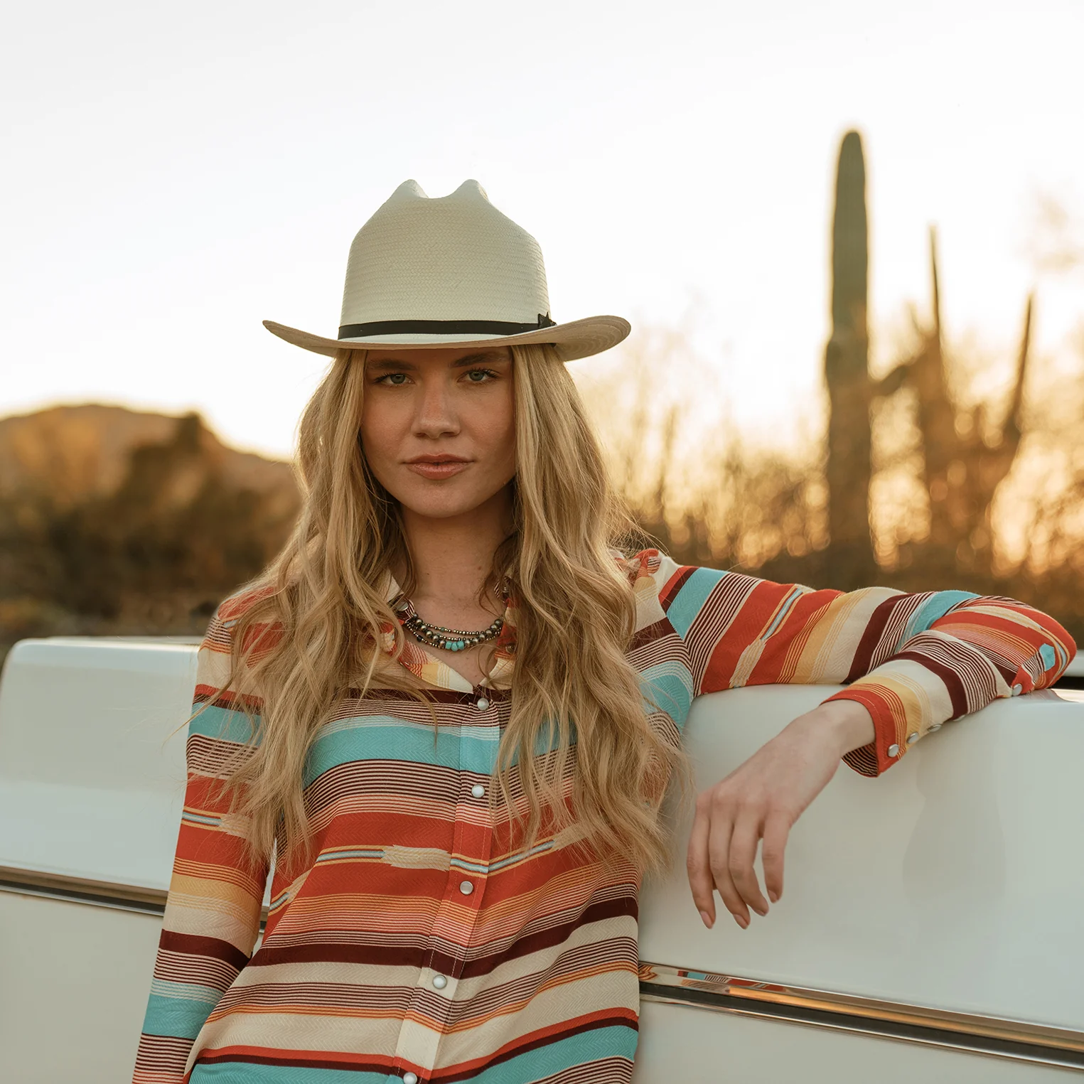 Sunset Serape Print Western Shirt - Image 2