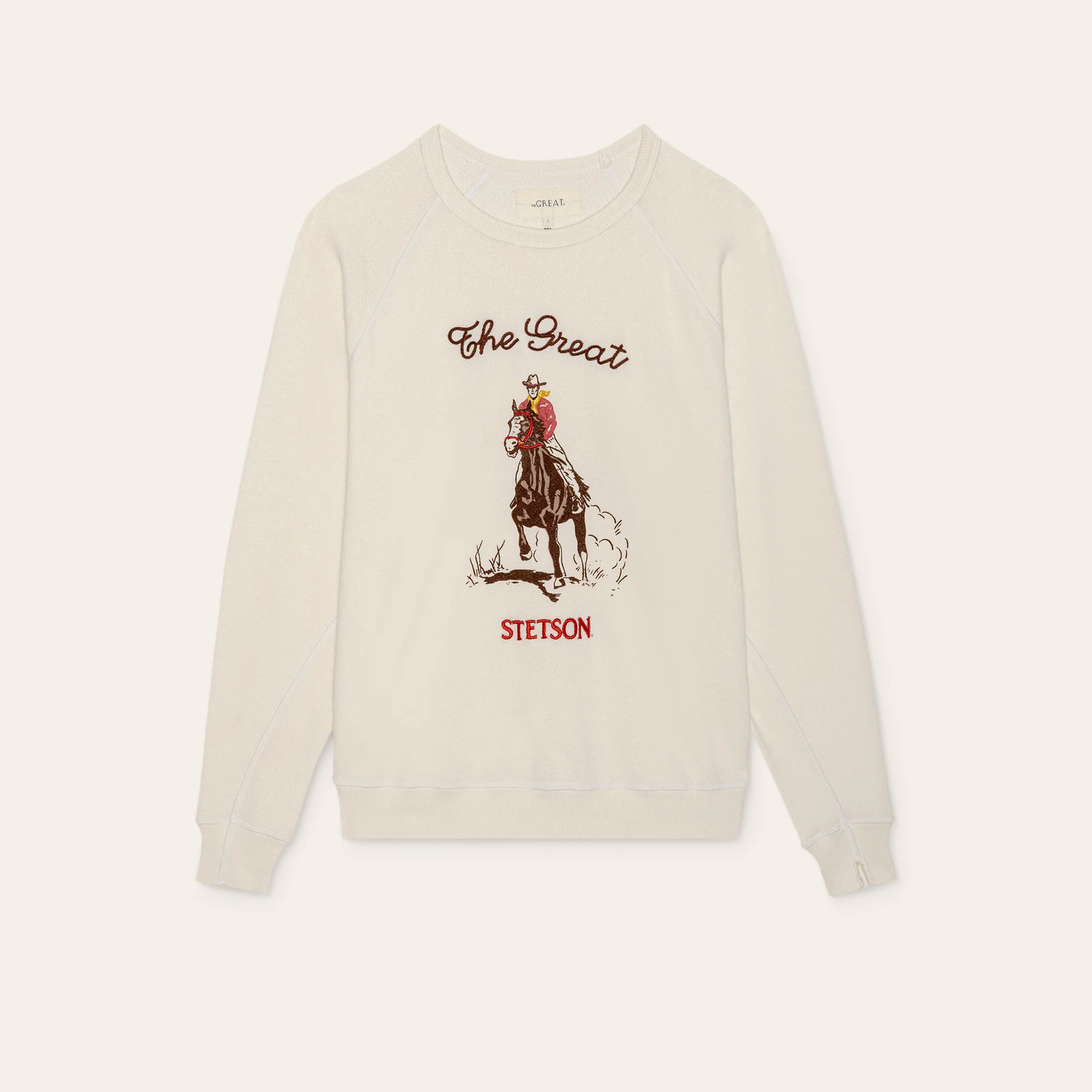 Stetson & THE GREAT. The College Sweatshirt with Stetson Graphic