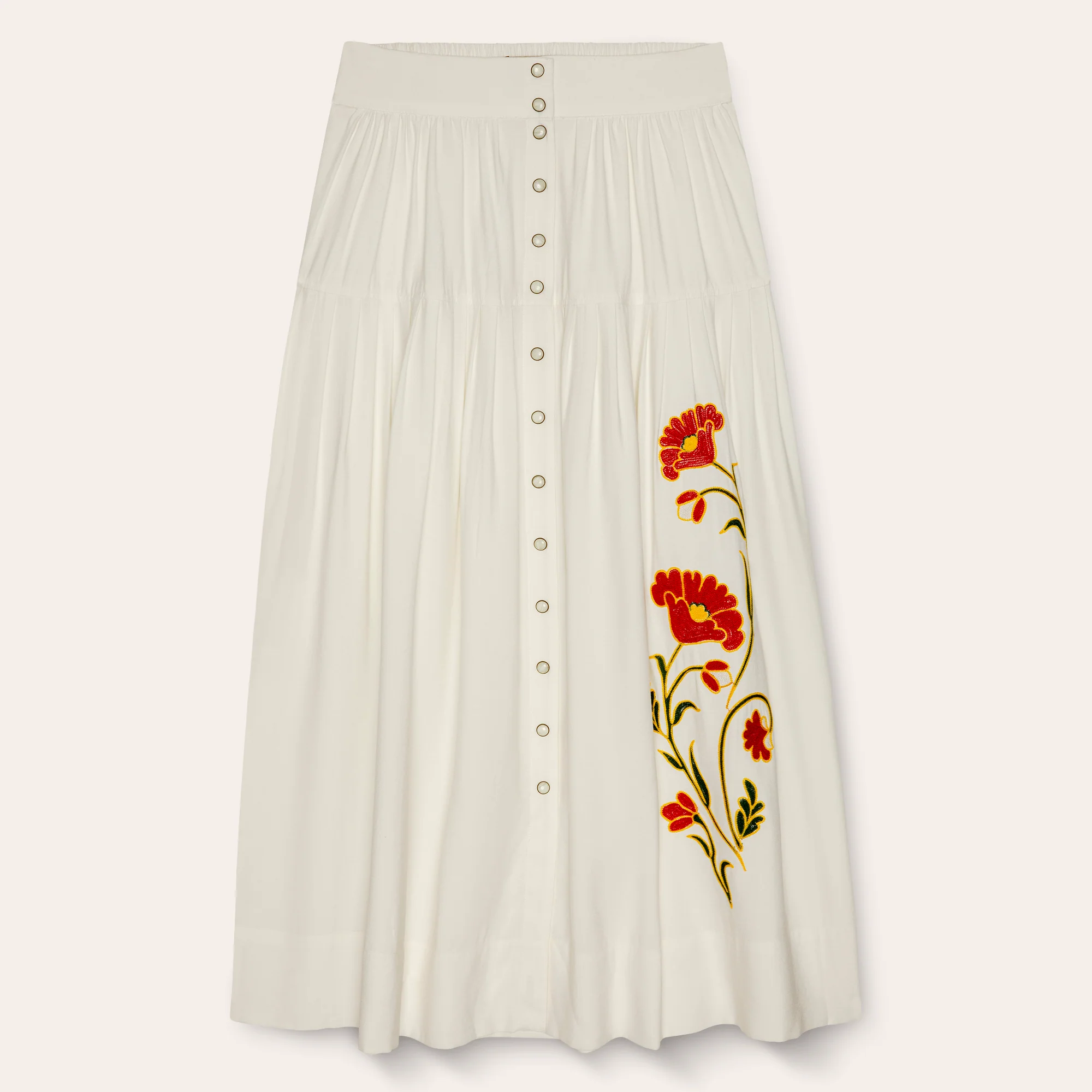 Stetson & THE GREAT. The Western Embroidered Highland Skirt