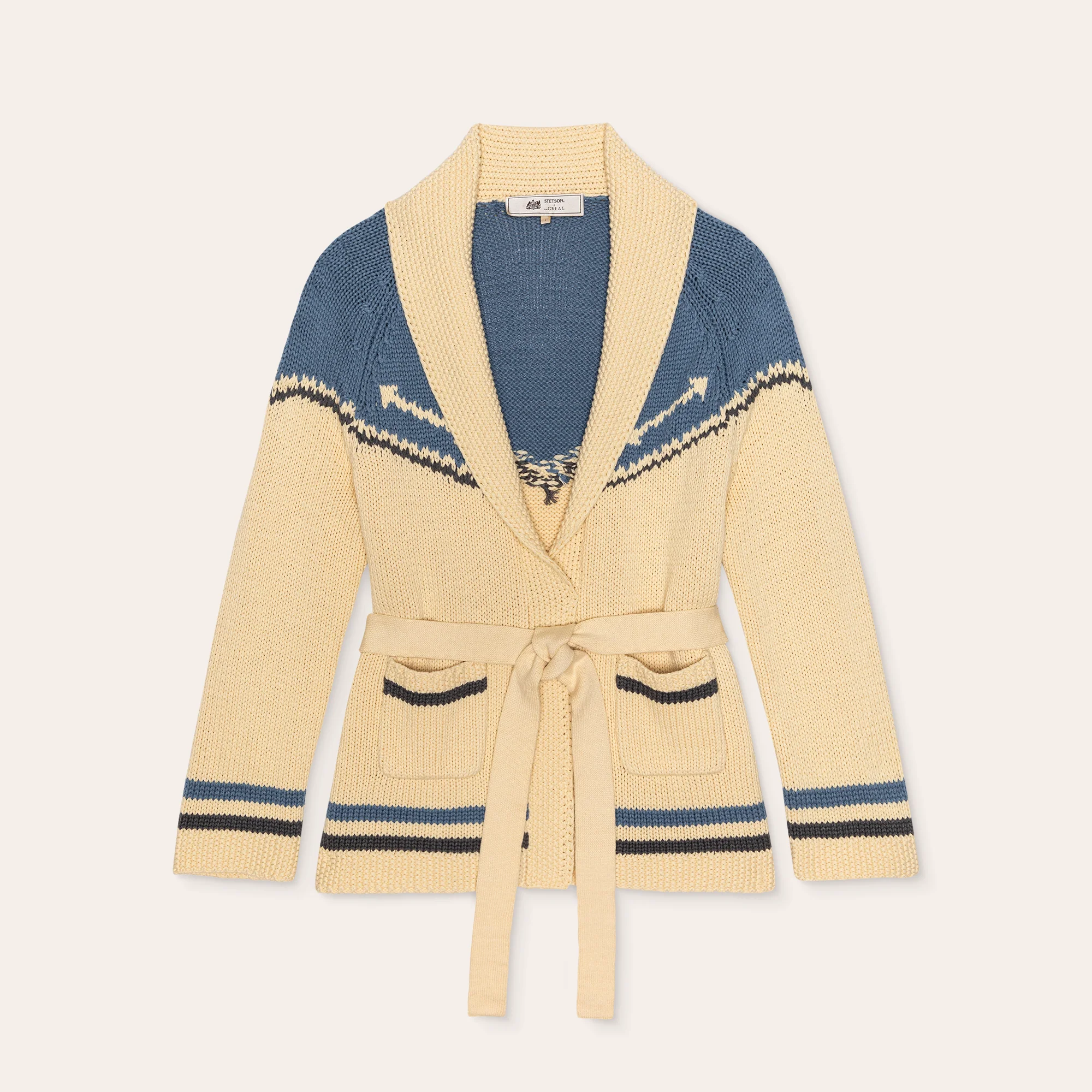 Stetson & THE GREAT. The Western Riding Cardigan Sweater