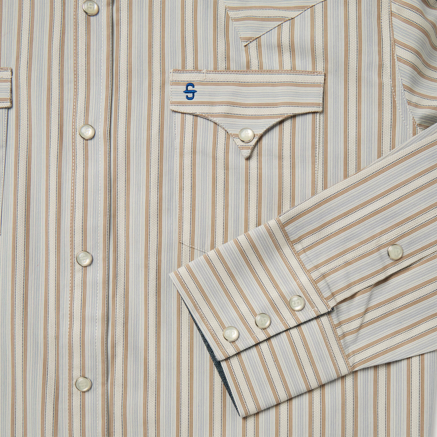 Ticking Stripe Western Shirt - Image 5