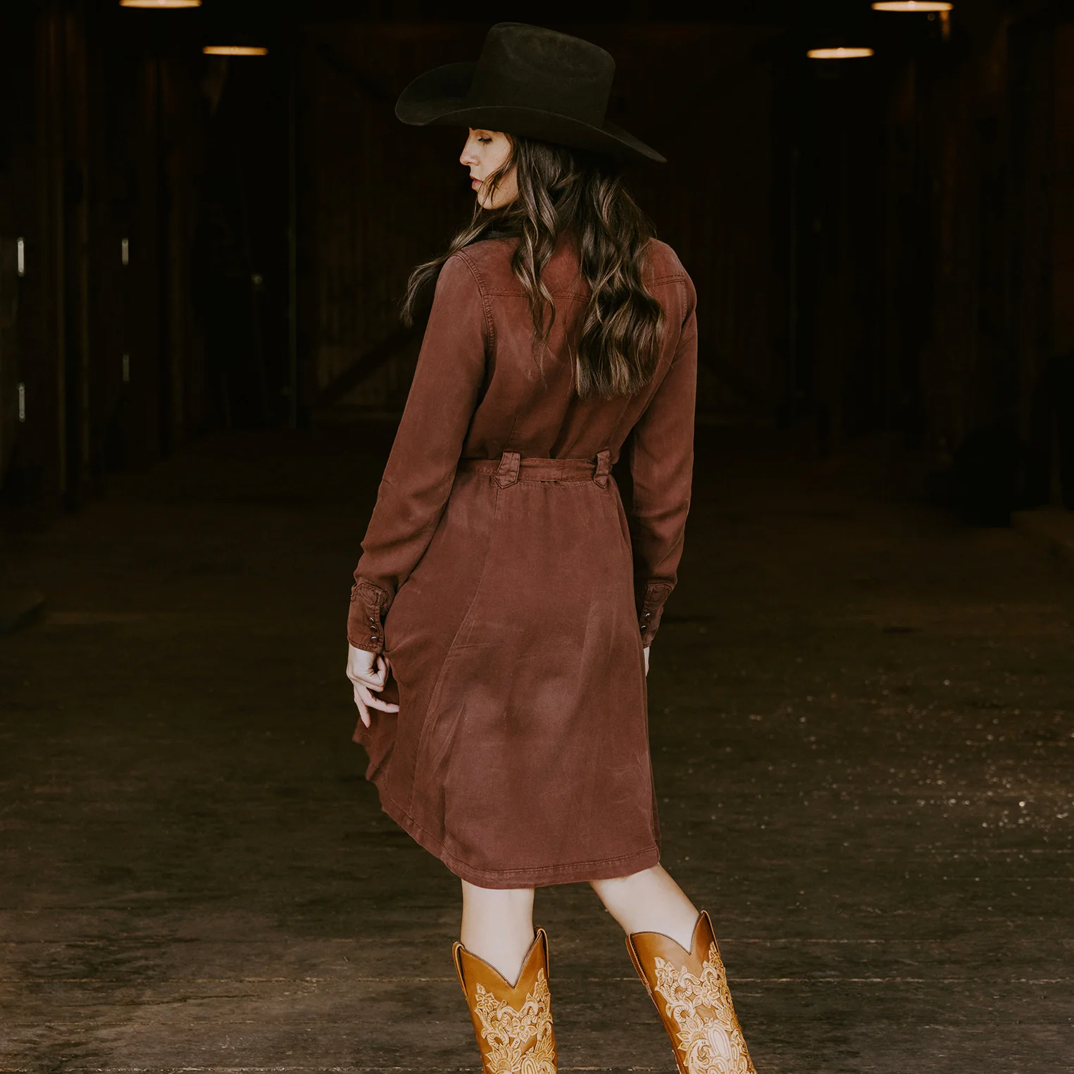 Tobacco Western Dress - Image 3