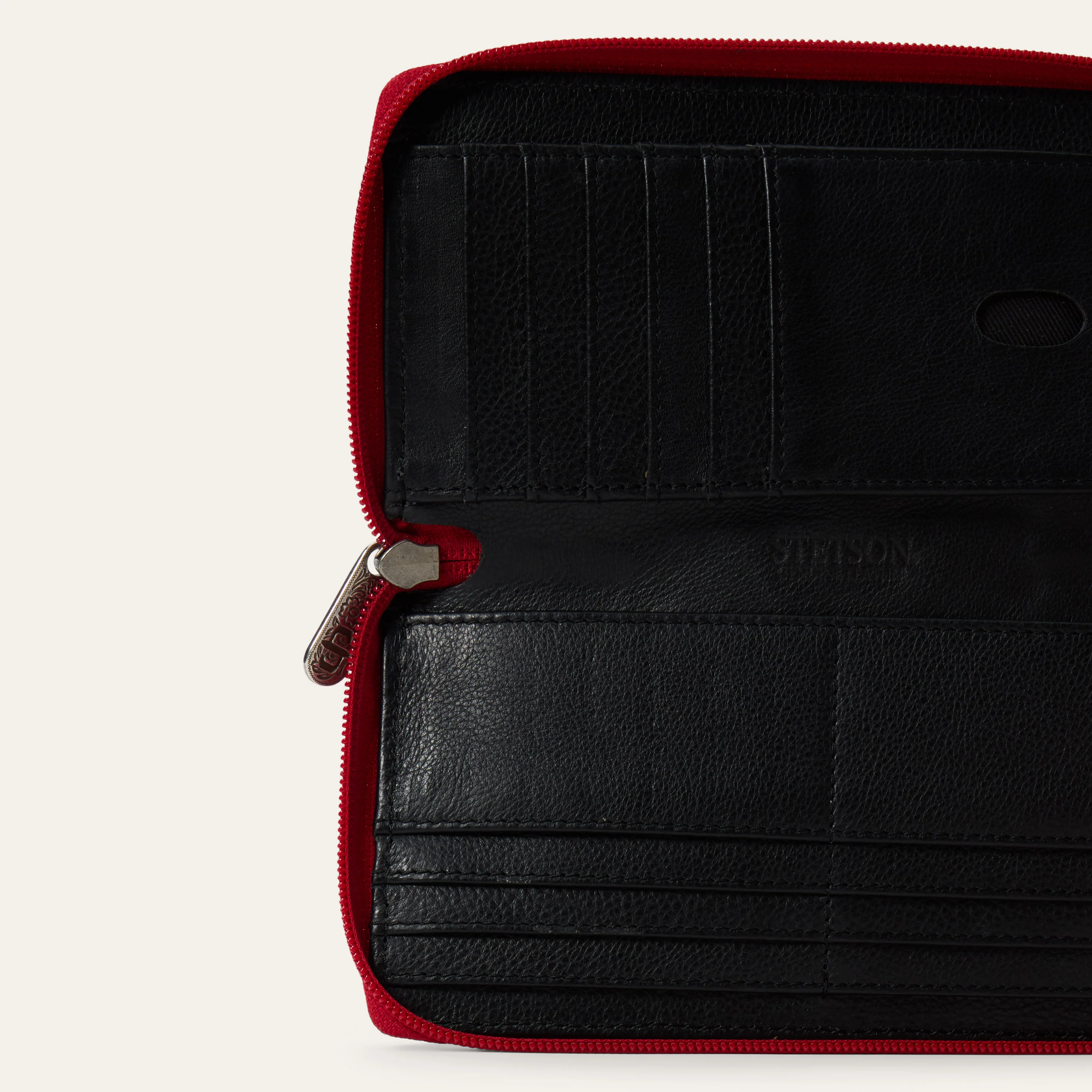 Tooled Croco Embossed Zip Wallet - Image 6