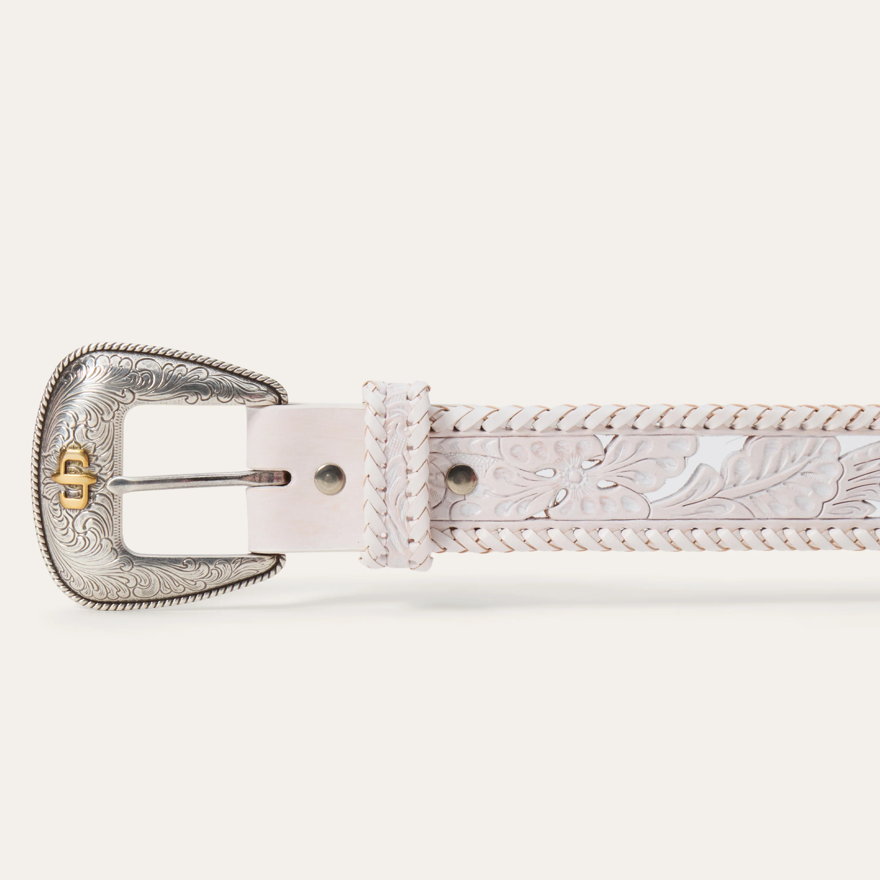 Tooled Laced Edge Belt - Image 3