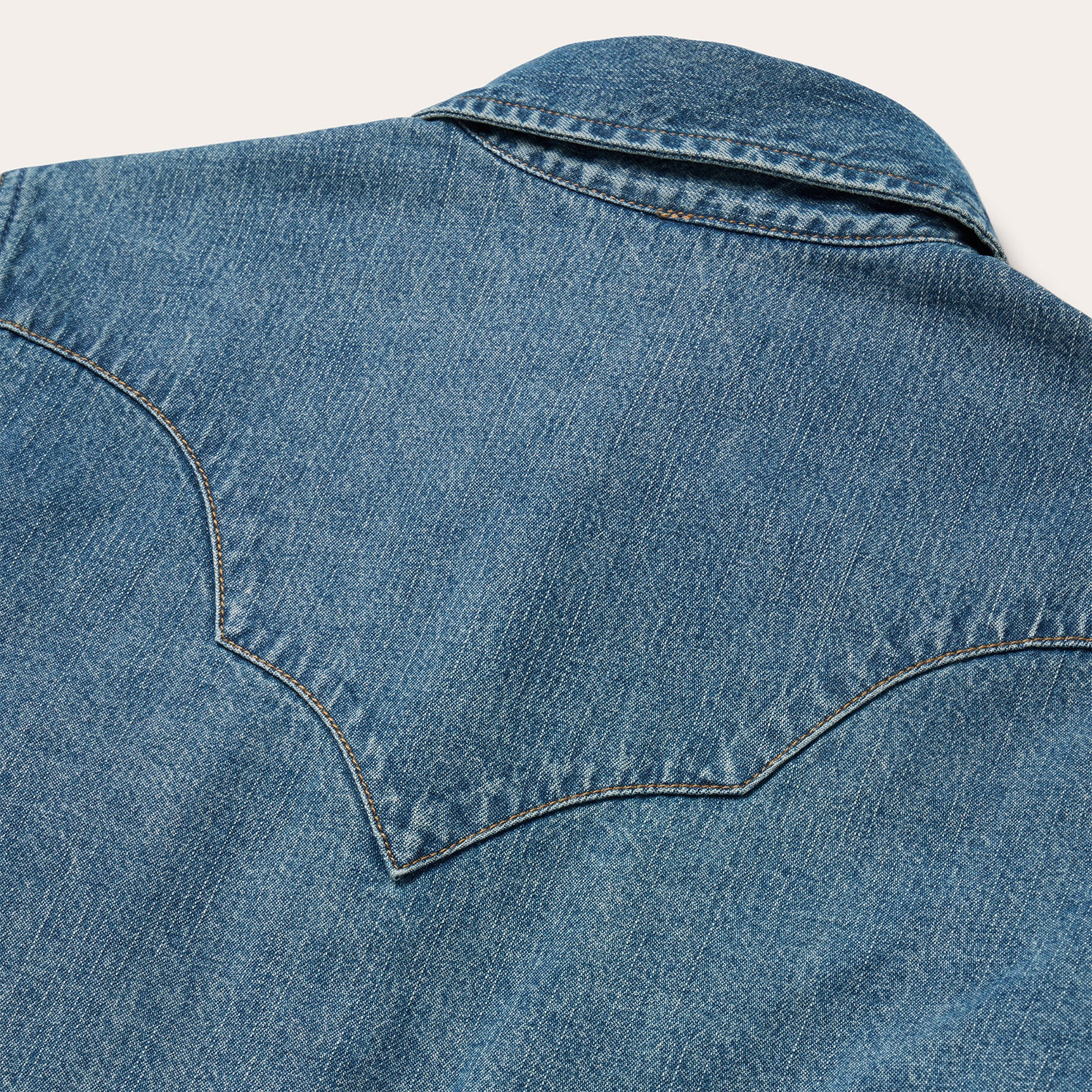 Turquoise Snap Western Denim Shirt - Image 6
